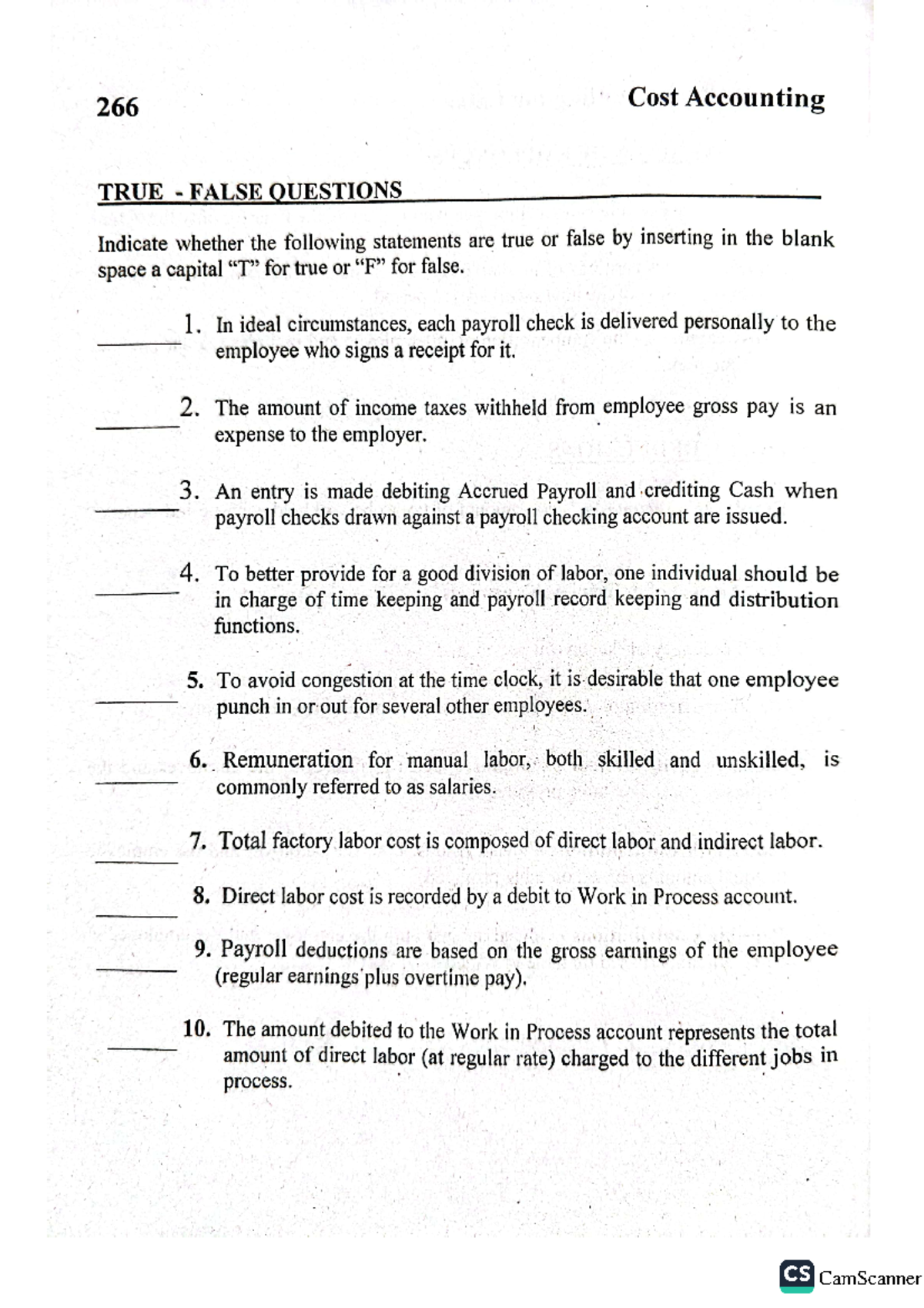 Chapter 9 deleon cost accounting Studocu