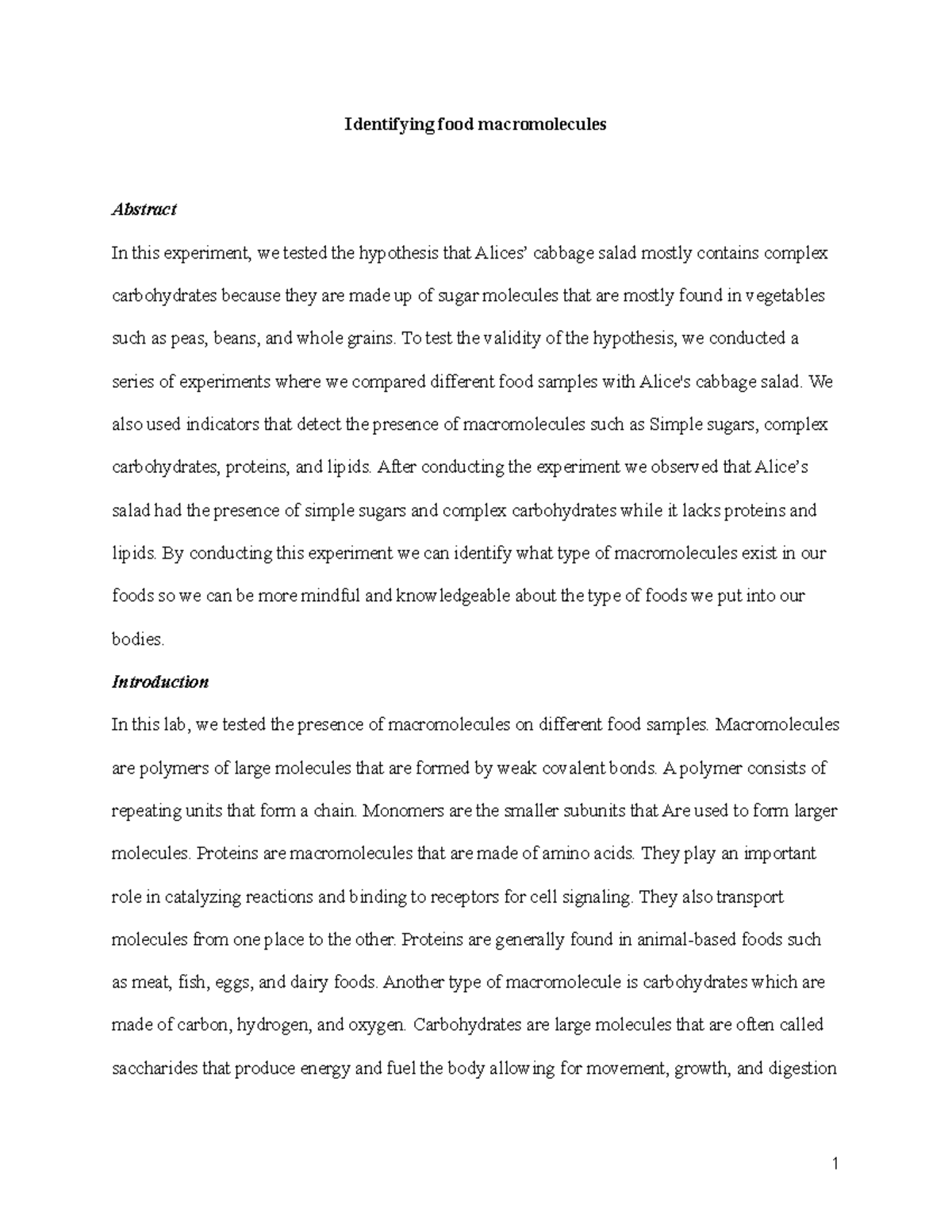 bio-lab-report-4-identifying-food-macromolecules-abstract-in-this