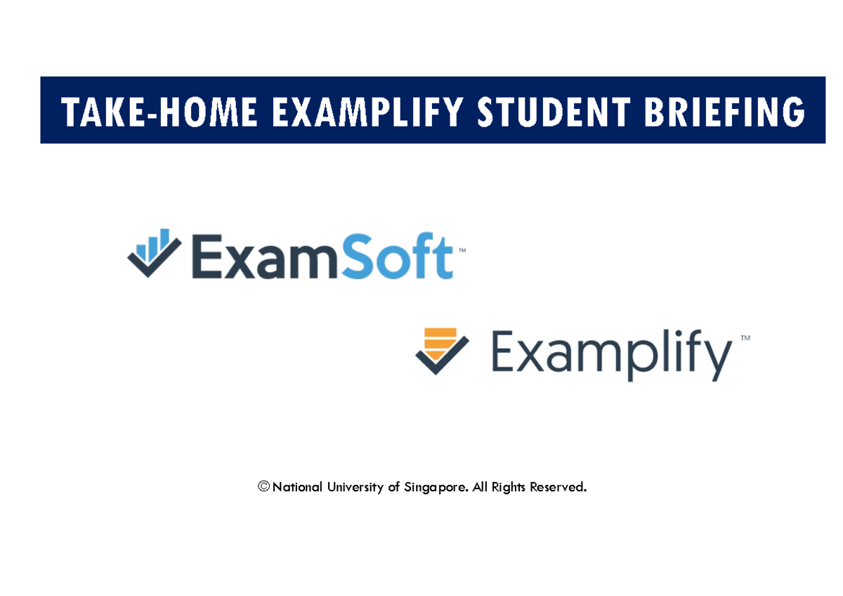 Examplify - Student trial run - THE - TAKE-HOME EXAMPLIFY STUDENT ...