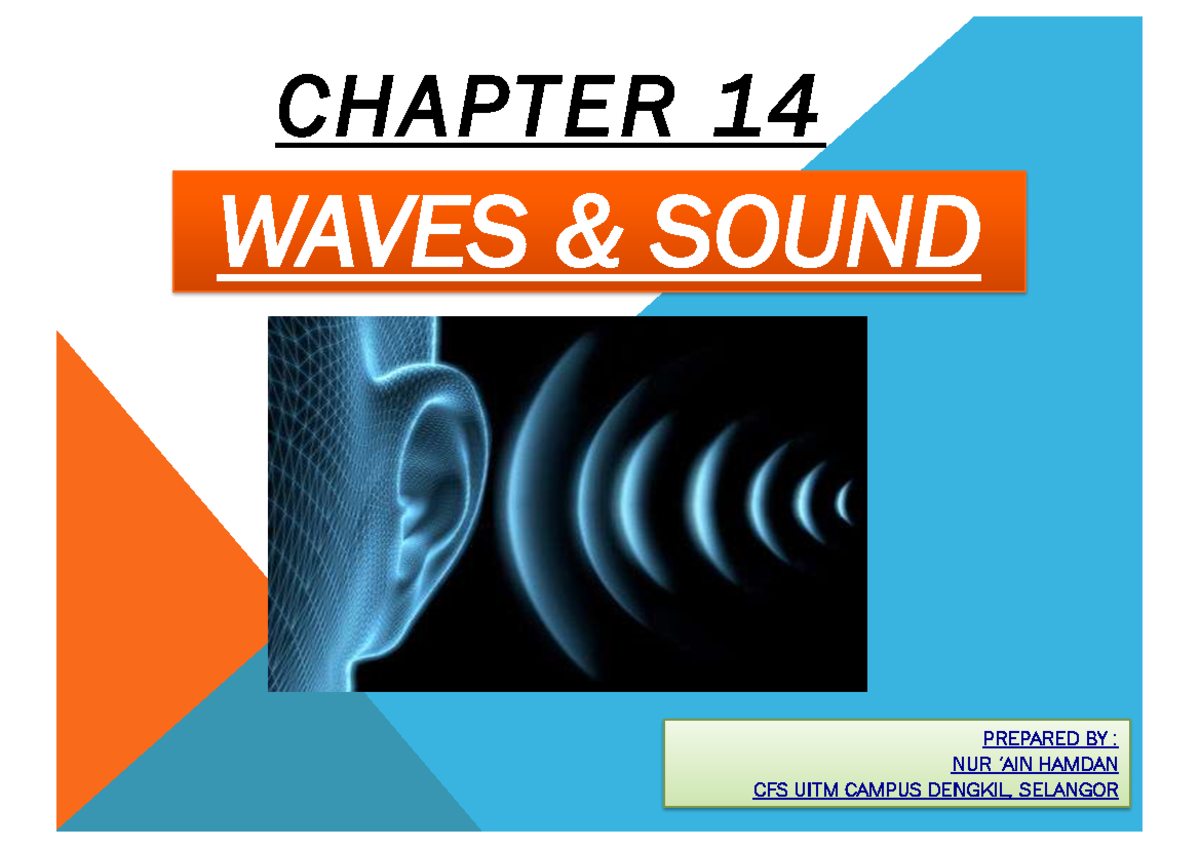 Chapter 14 Sound Waves Compressed - WAVES & SOUND CHAPTER 14 PREPARED ...