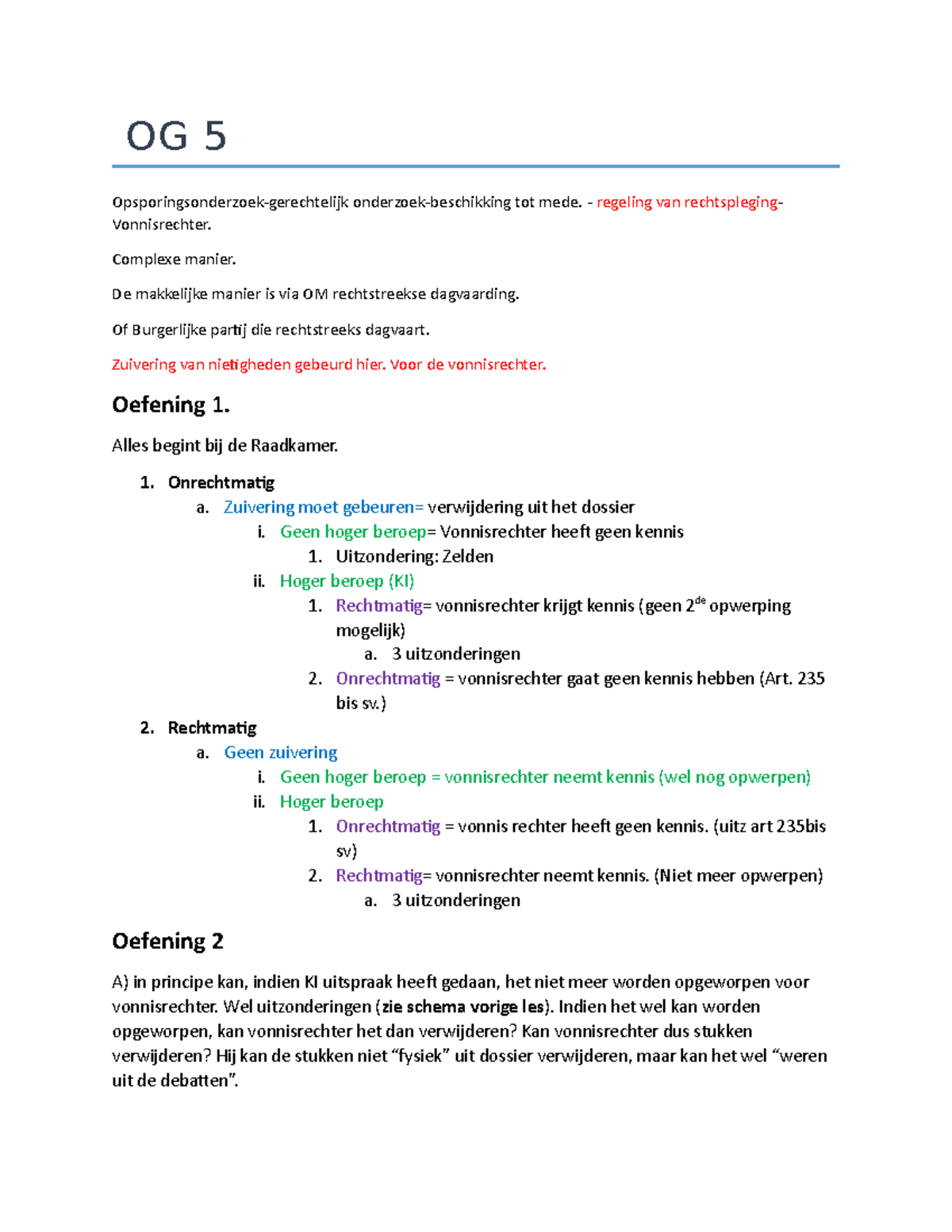 OG5 - OG5 - OG 5 Opsporingsonderzoek-gerechtelijk Onderzoek-beschikking ...