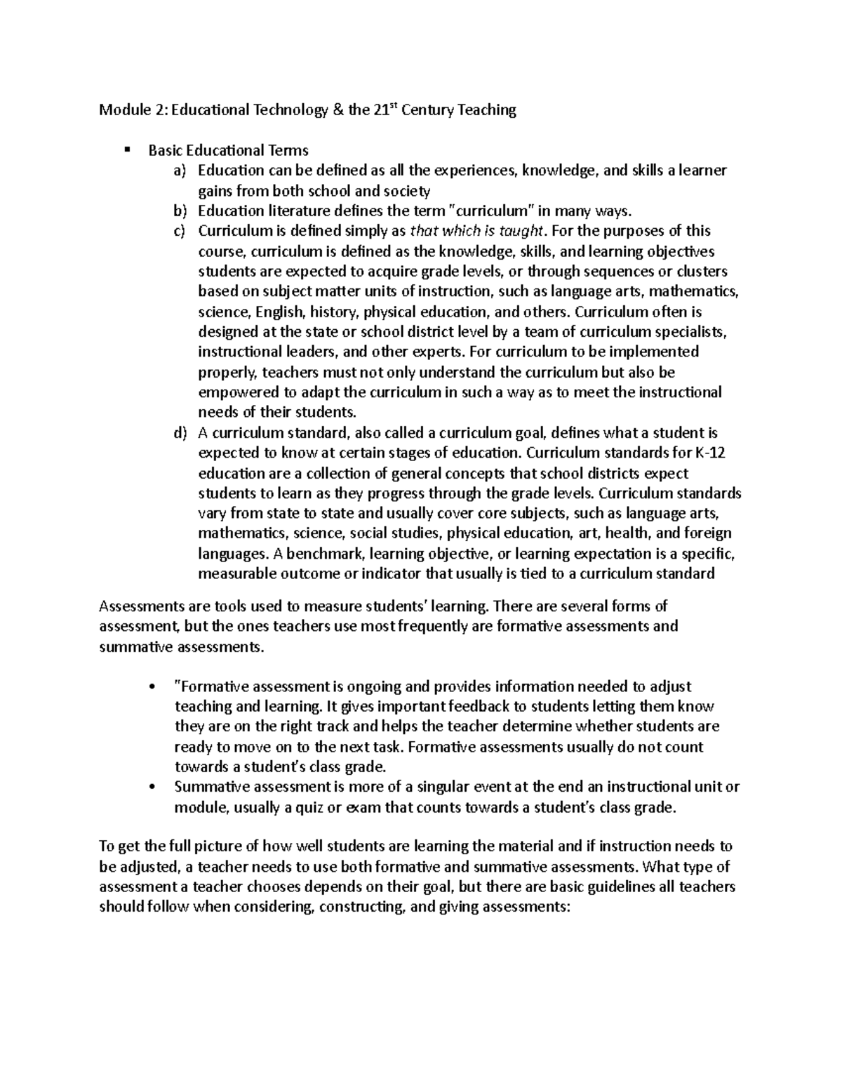 Module 2 Begginning of Education Tech Module 2 Educational