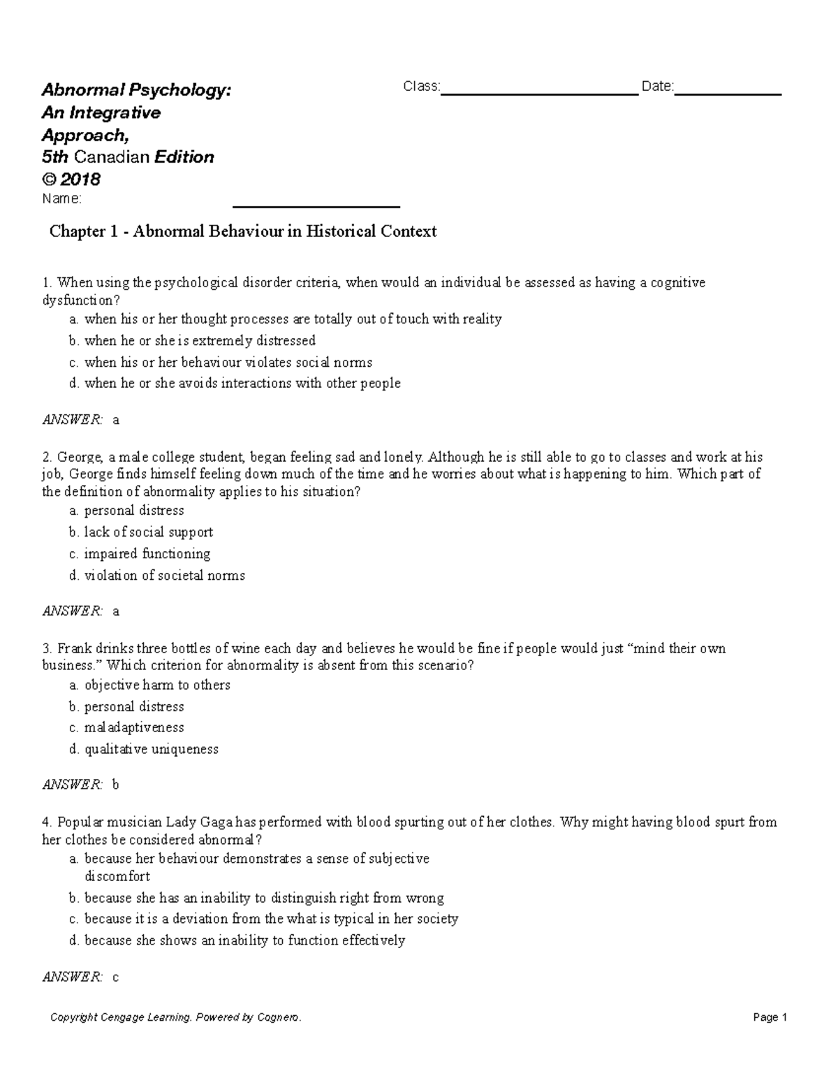 Chapter 1 Abnormal Behaviour in Historical Context - Abnormal ...