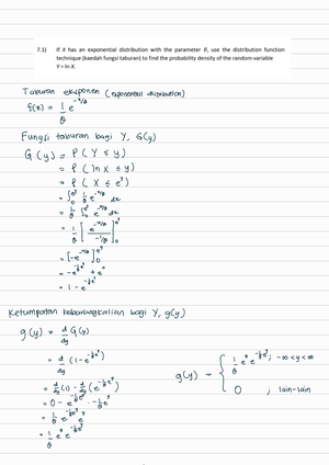 STQS2013 Latihan 6 - #MathematicalStatistics #StatistikMatematik - Studocu