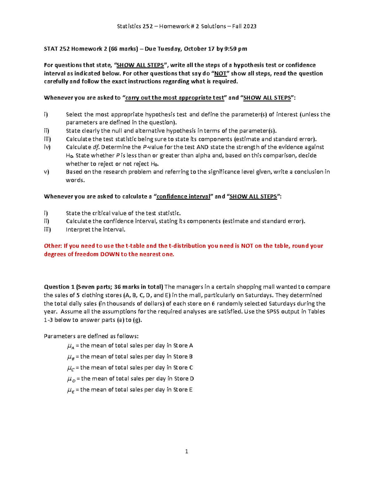 HW2 Solutions 4 - asdfasfasdfa - STAT 252 Homework 2 (6 6 marks) – Due ...