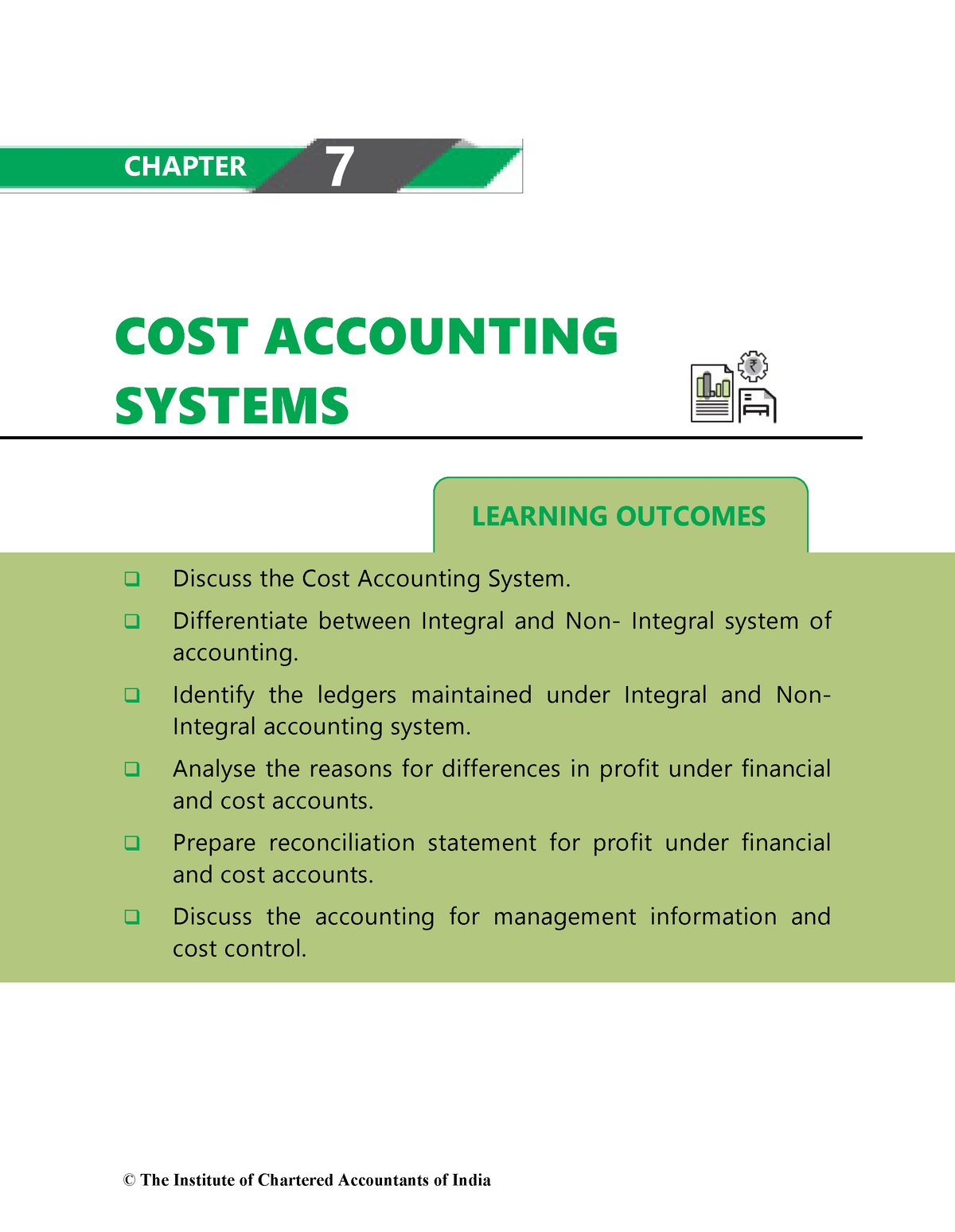 CostAccountingSystem LEARNING COST ACCOUNTING SYSTEMS