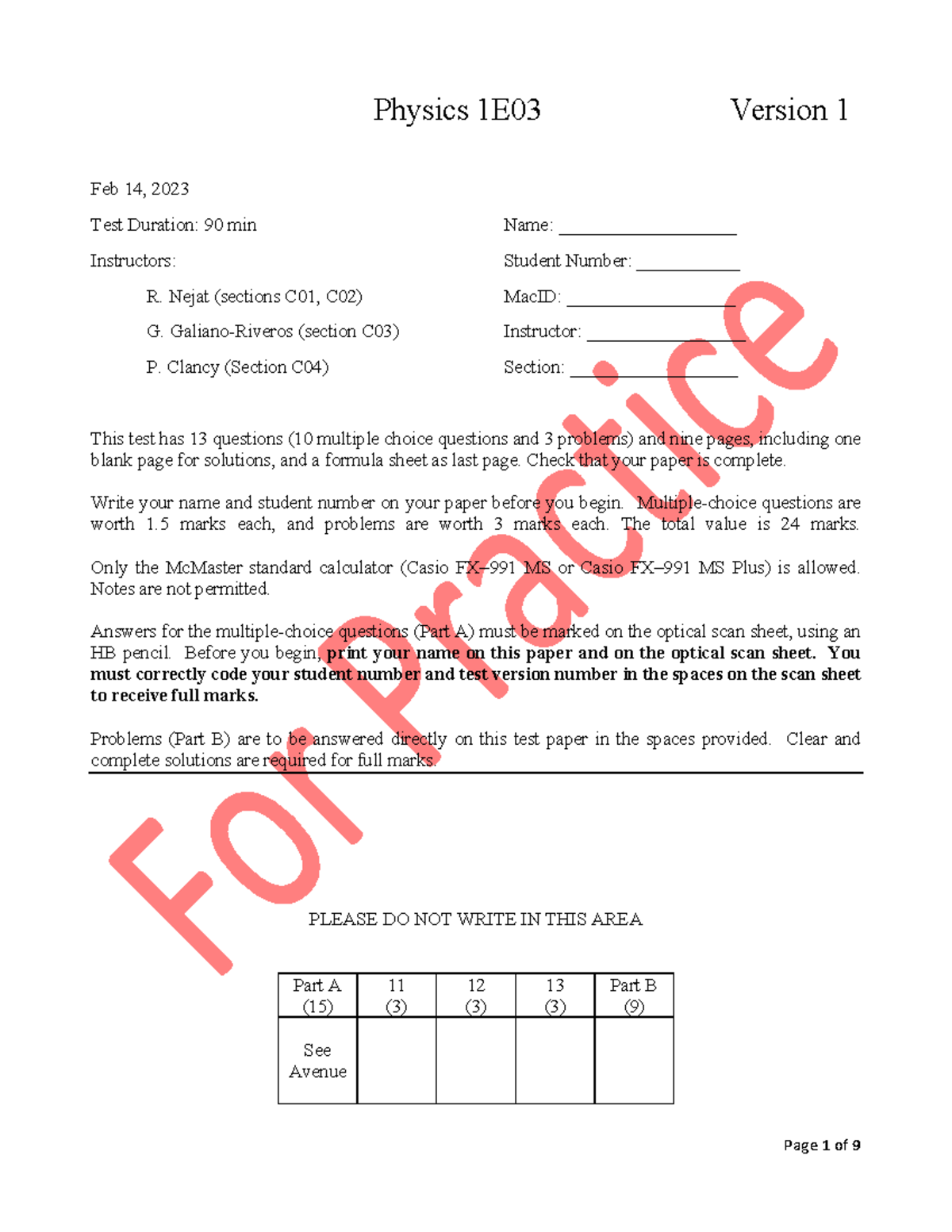 experimental exam physics 2023