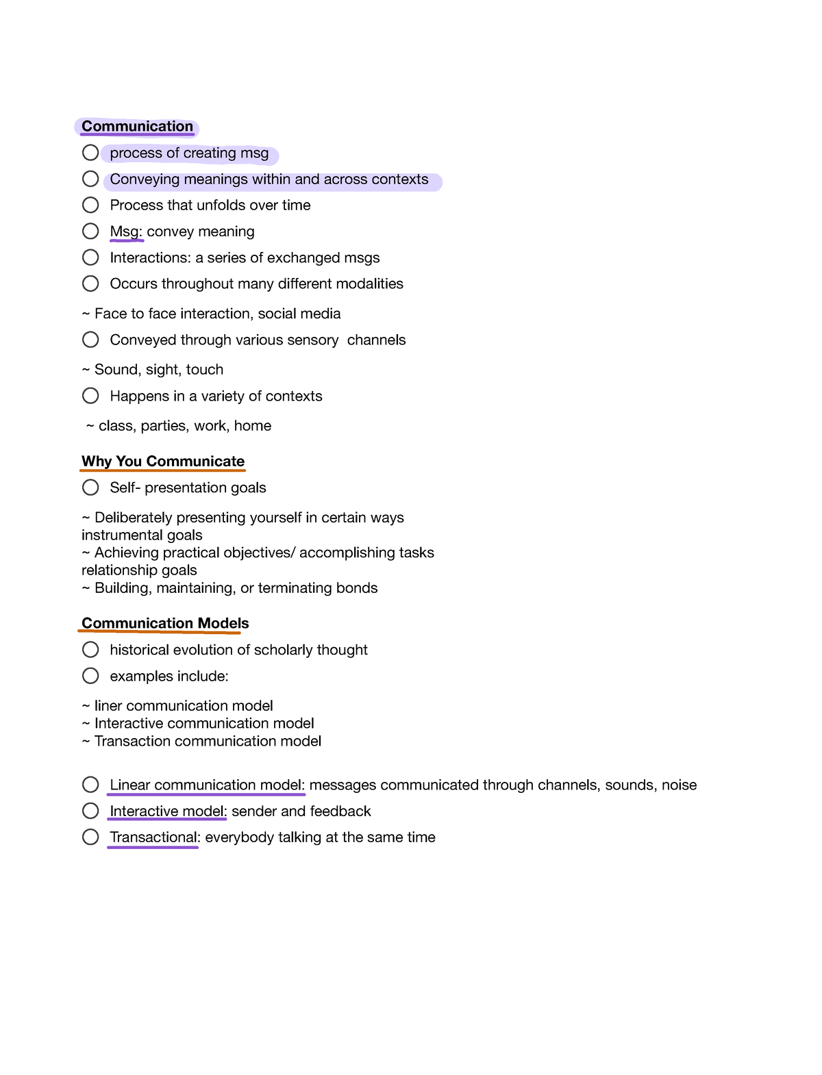 Chapter 1 Introduction to Communication - Communication process of ...