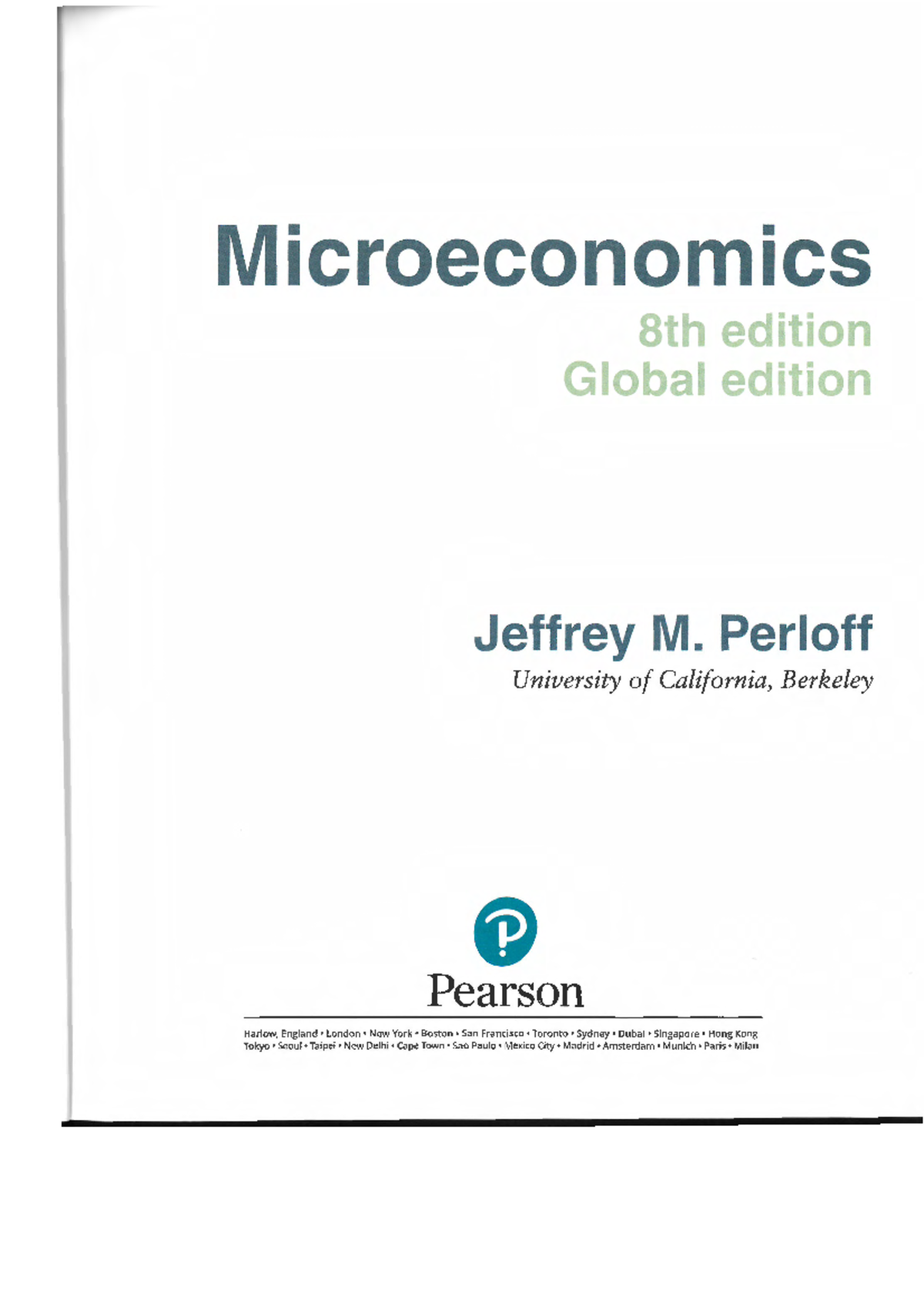 Microeconomics Chap 6 - Microeconomics 8th Edition GI Al Edition ...