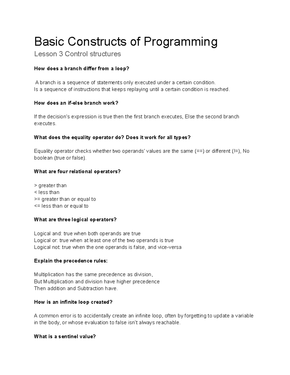 Basic Constructs Of Programming - Basic Constructs Of Programming ...