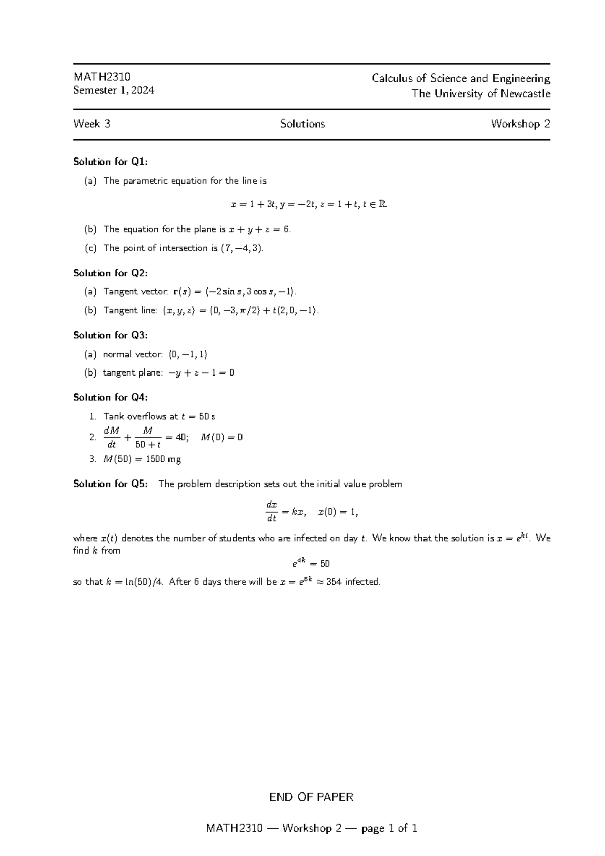 Workshop 2-solutions-3 - Calculus of Science and Engineering The ...