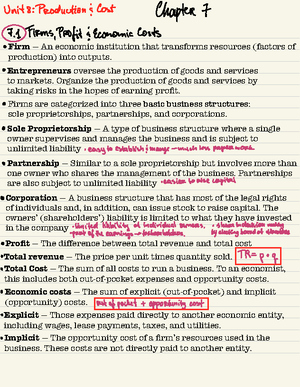 Perfect competition notes - Market Structure Analysis — By observing a ...