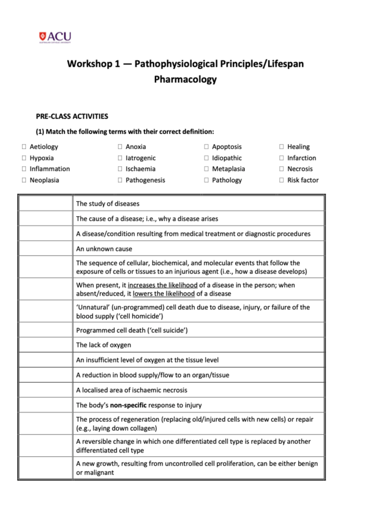 Workbook Bio122 - BIOL122 - Studocu