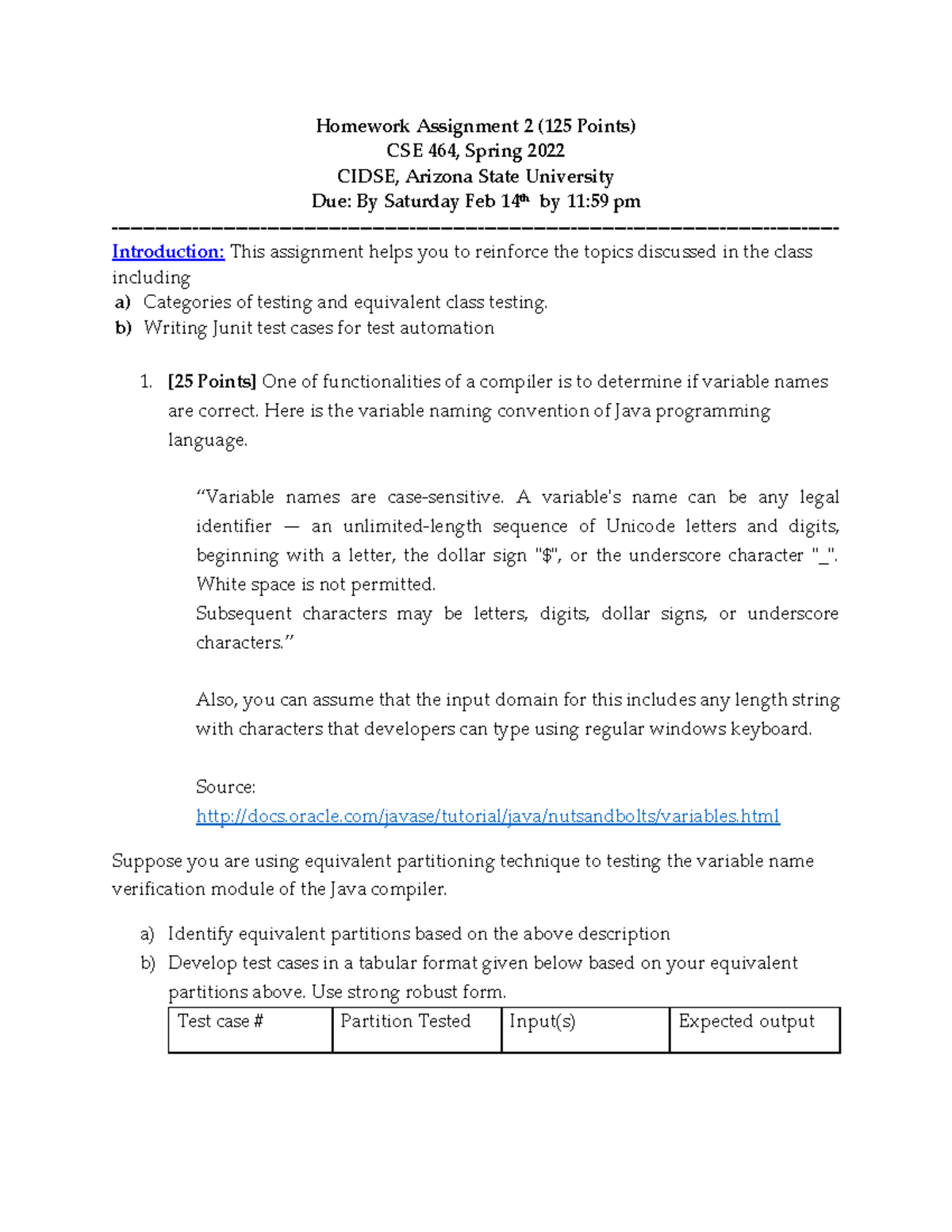 Homework Assignment 2 - B) Writing Junit Test Cases For Test Automation ...