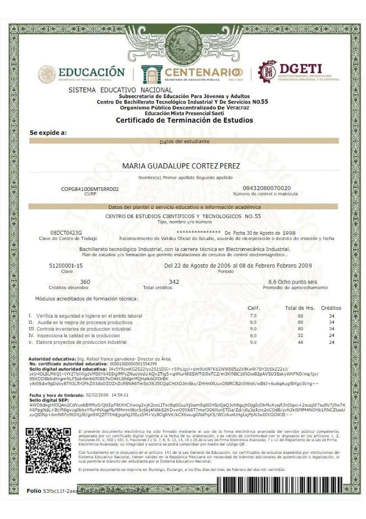 Certificado Dgeti - Motores Eléctricos - Studocu