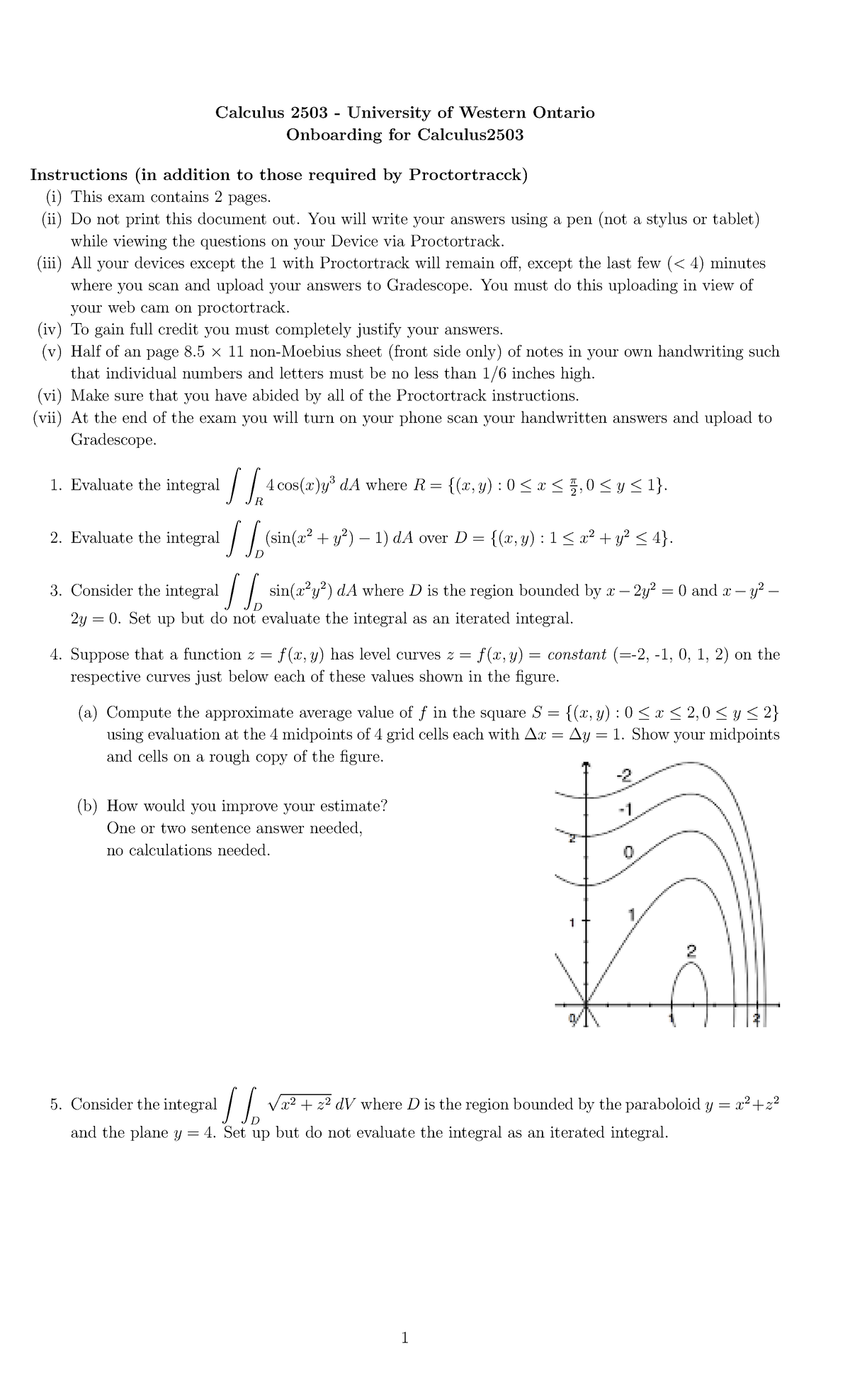 Onboarding Calc 2503 - Calculus 2503 - University of Western Ontario ...