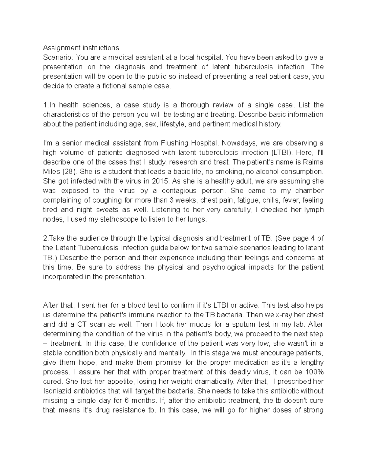 HS2212 learning journal unit 3 - Assignment instructions Scenario: You ...