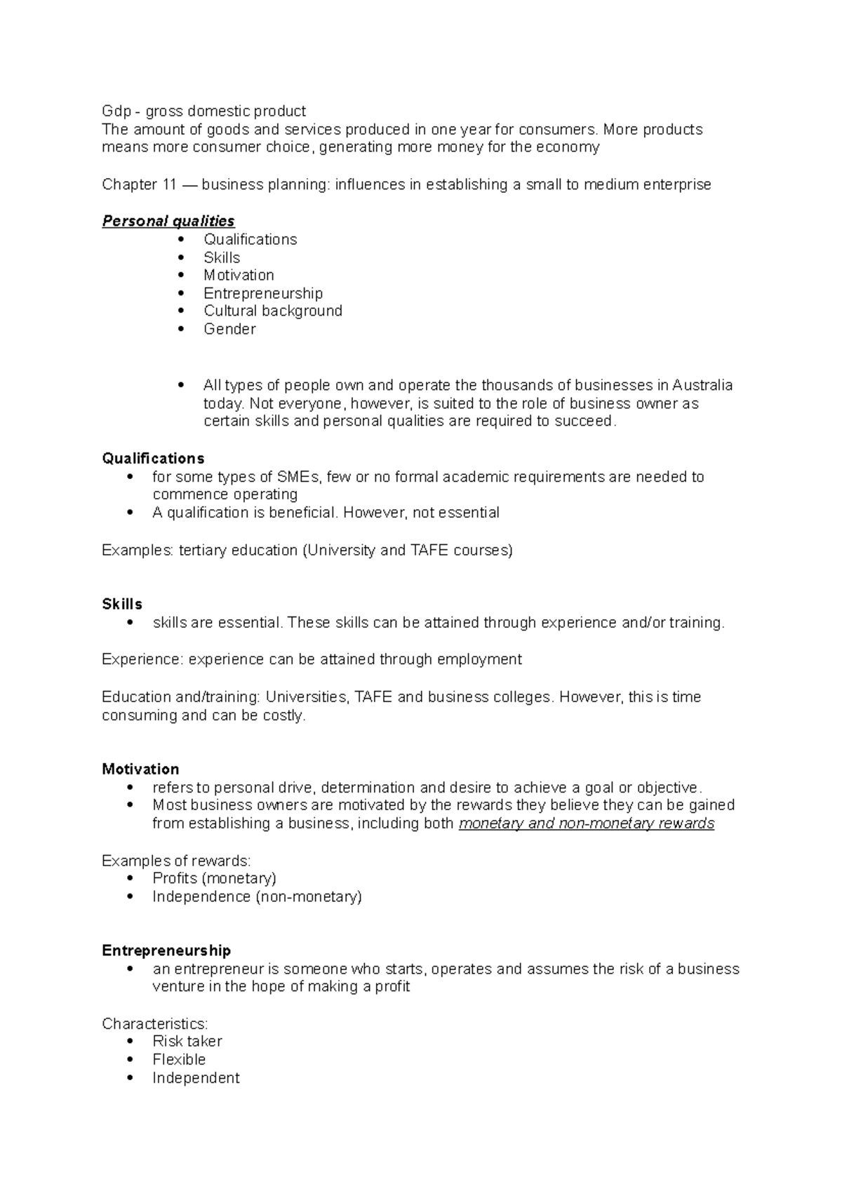 chapter-11-notes-gdp-gross-domestic-product-the-amount-of-goods-and