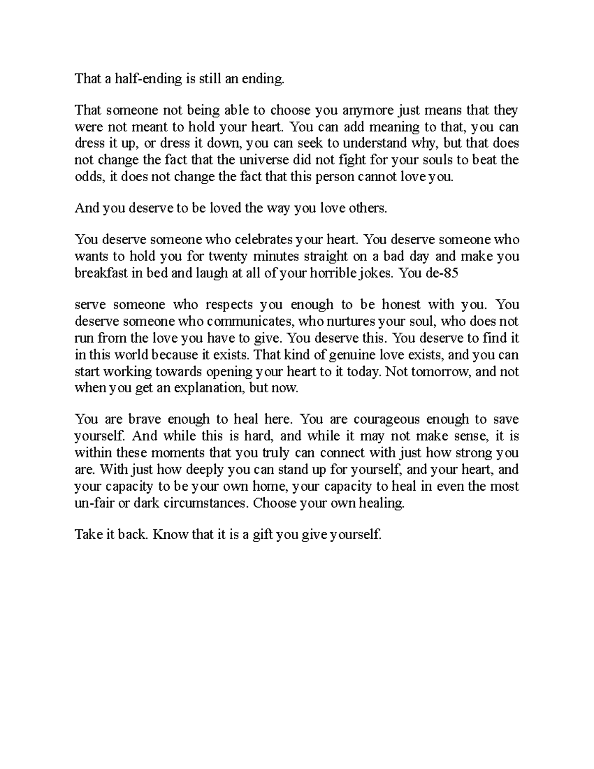 516. [ENG] A Gentle Reminder28 That a halfending is still an ending