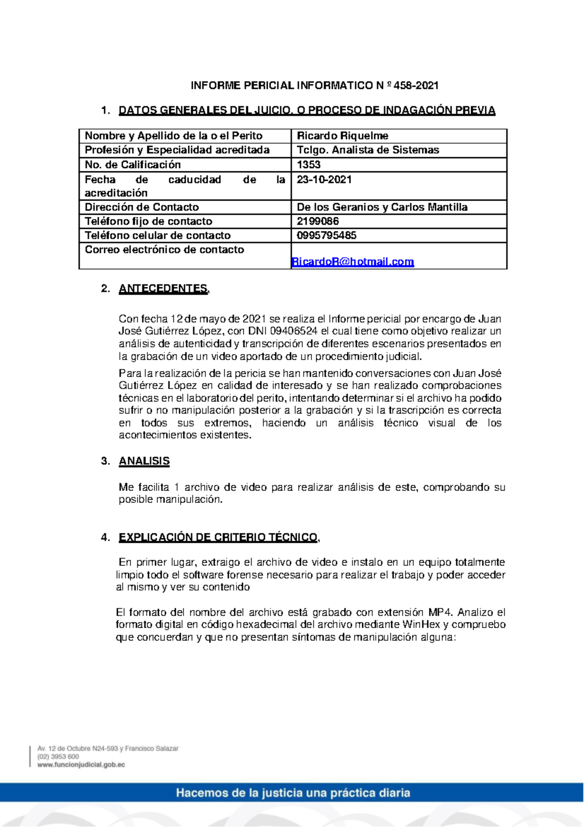 Informe-pericial-de-video compress - INFORME PERICIAL INFORMATICO N º ...