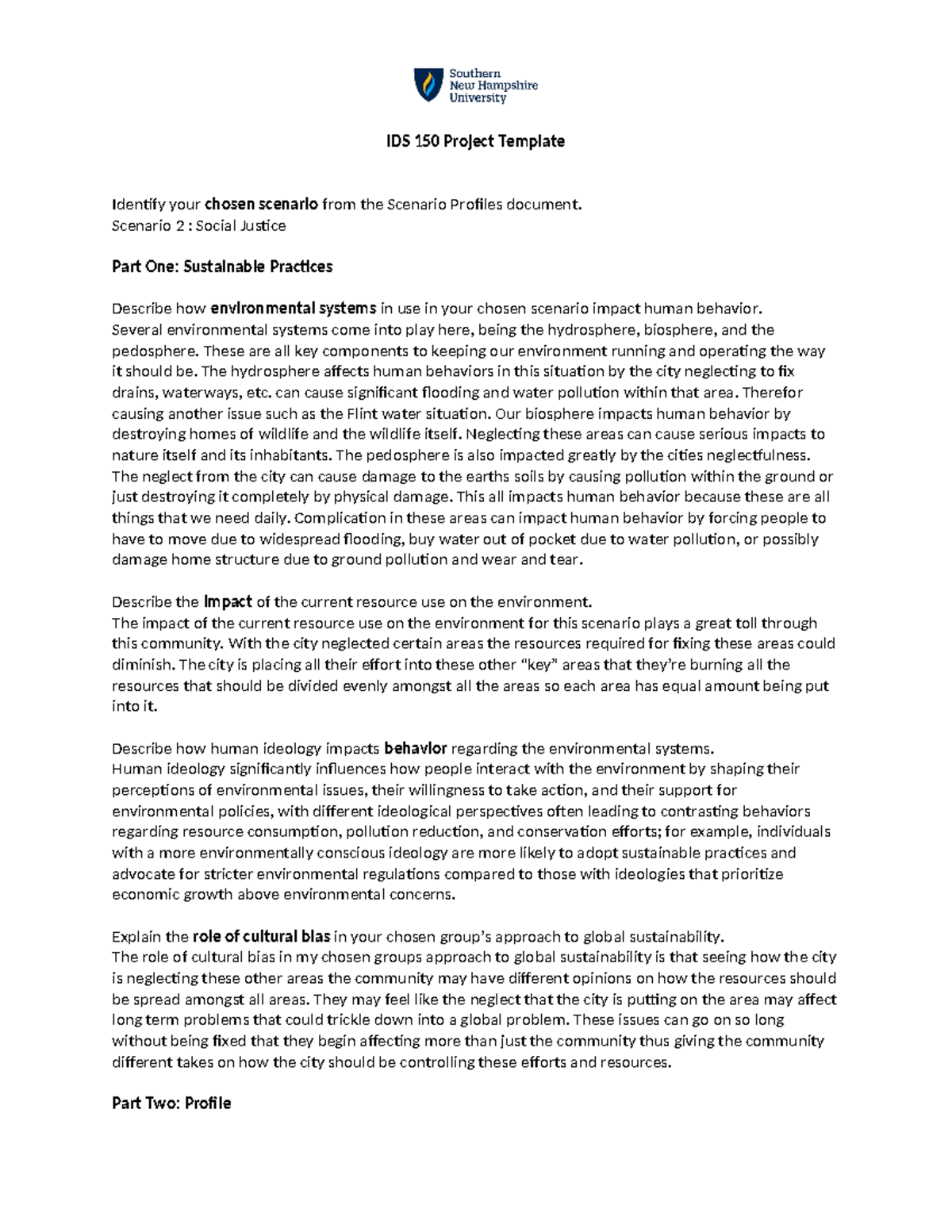 IDS 150 Project Template part 1 - IDS 150 Project Template Identify ...