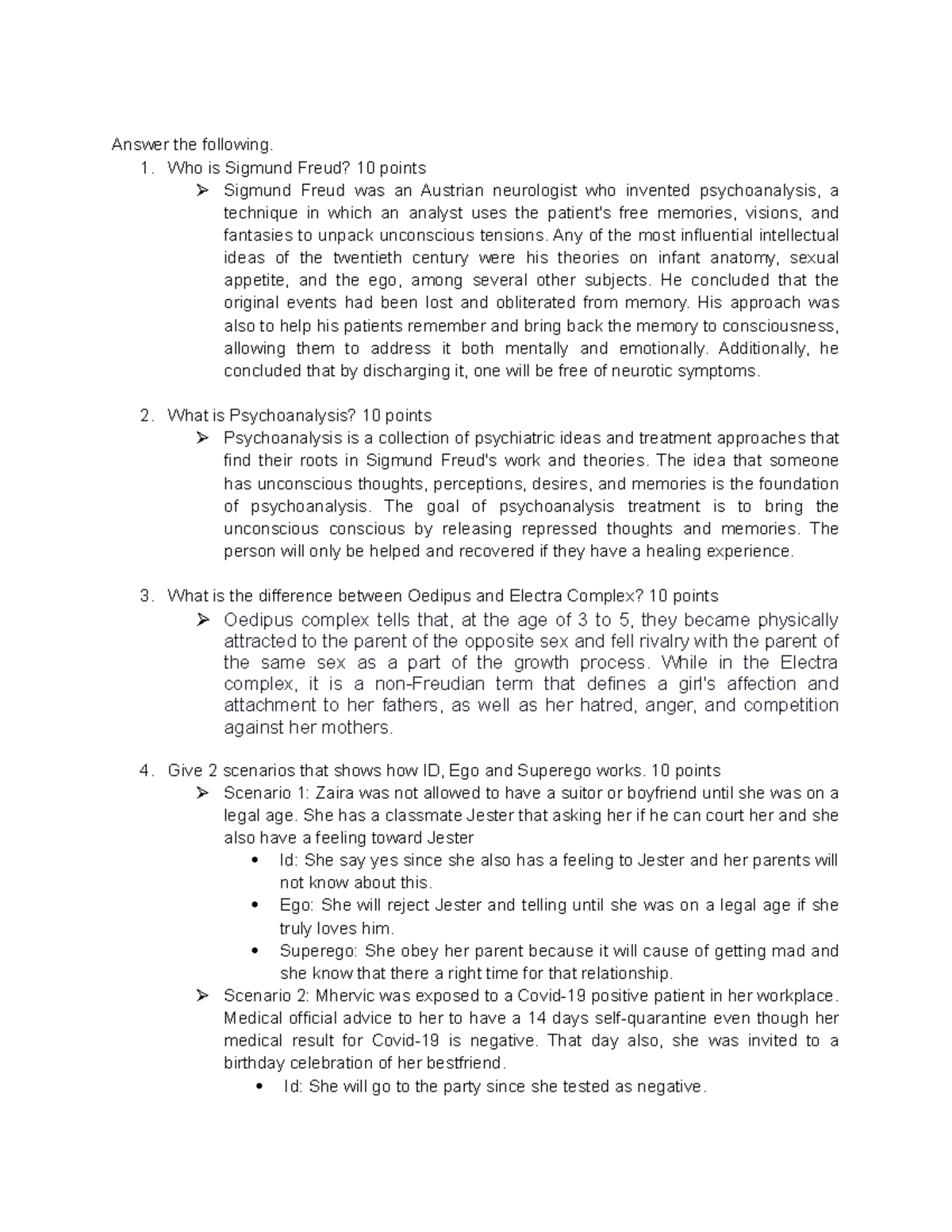 (Activity-Theories of Personality) - Answer the following. 1. Who is ...