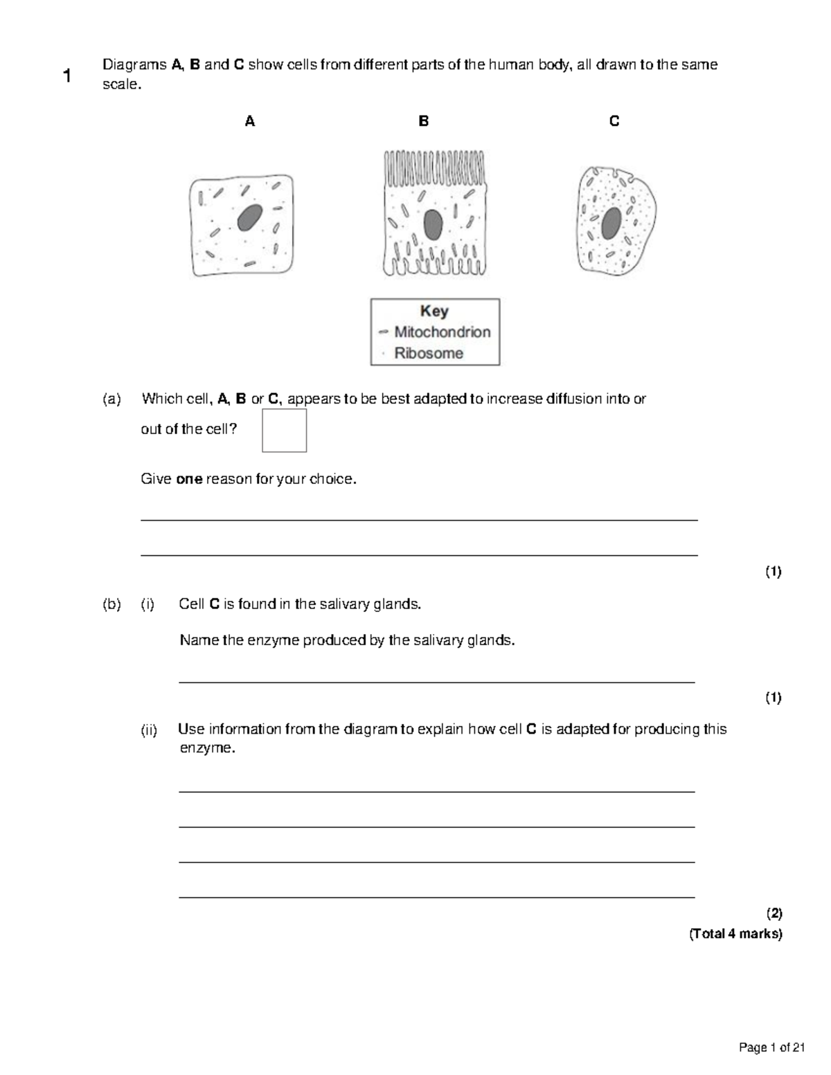 set-1-cell-biology-grades-7-9-diagrams-a-b-and-c-show-cells-from