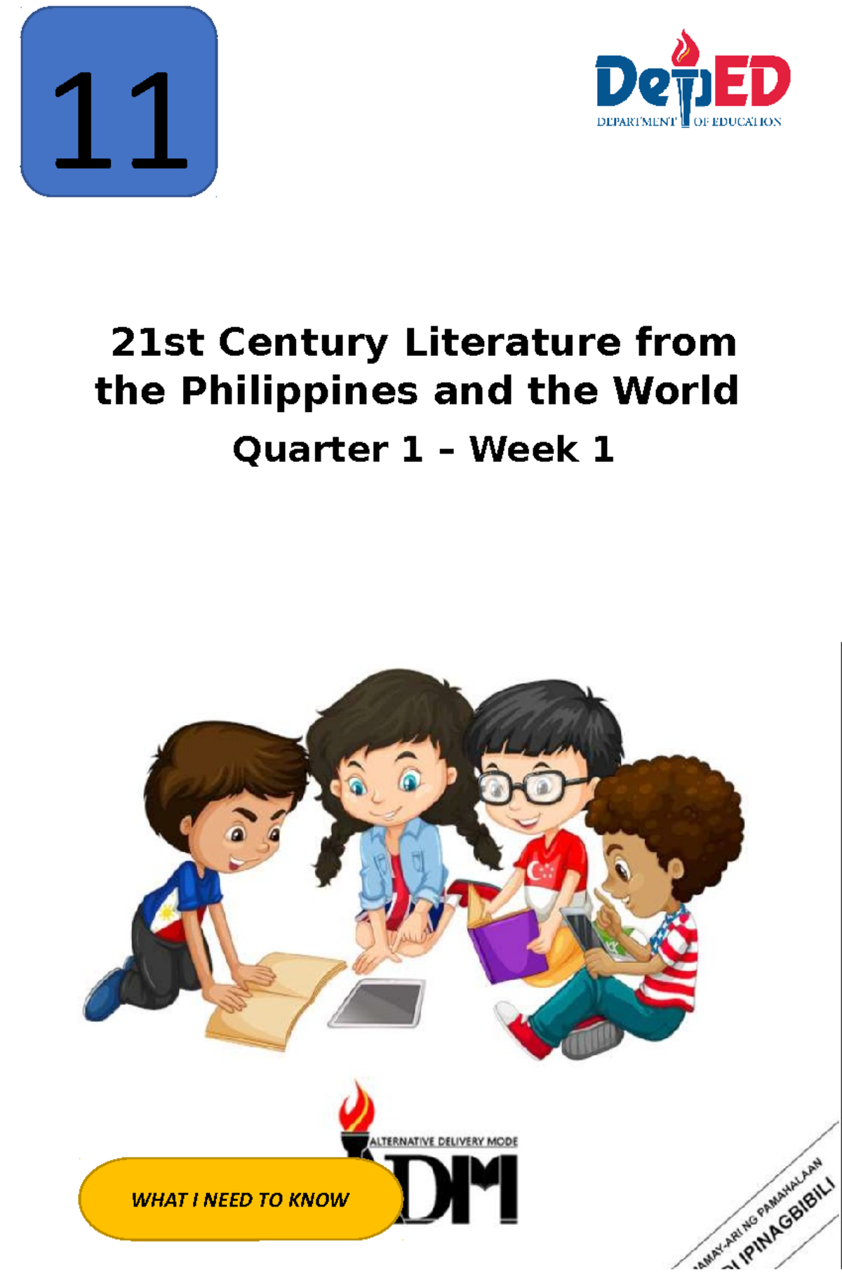 21st-century- Q1 M4 - dfgdfgdfg - 21st Century Literature from the  Philippines and the World Quarter - Studocu