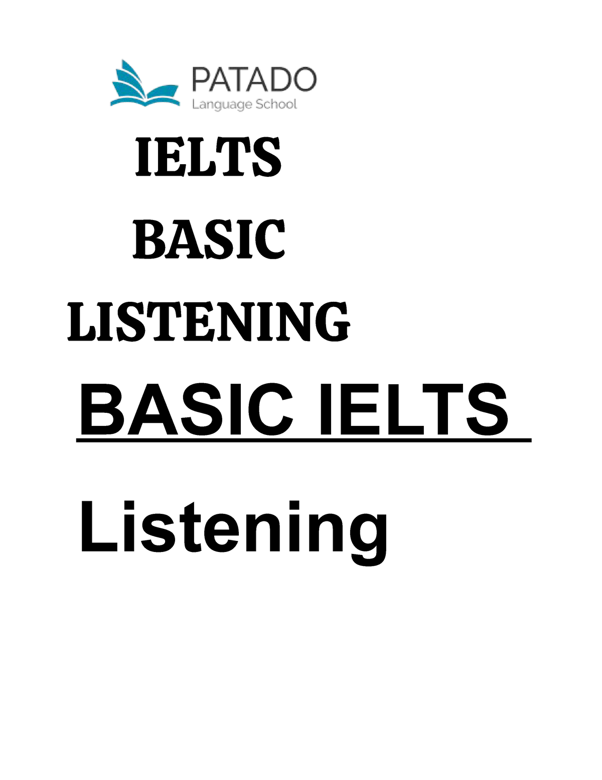 Basic Ielts Listening - Tiếng Anh - IELTS BASIC LISTENING BASIC IELTS ...