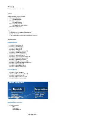 Week 4 - Notes - MODULE 9 - ADVANCED DATA PREPARATION VIDEO 1: BOX-COX ...