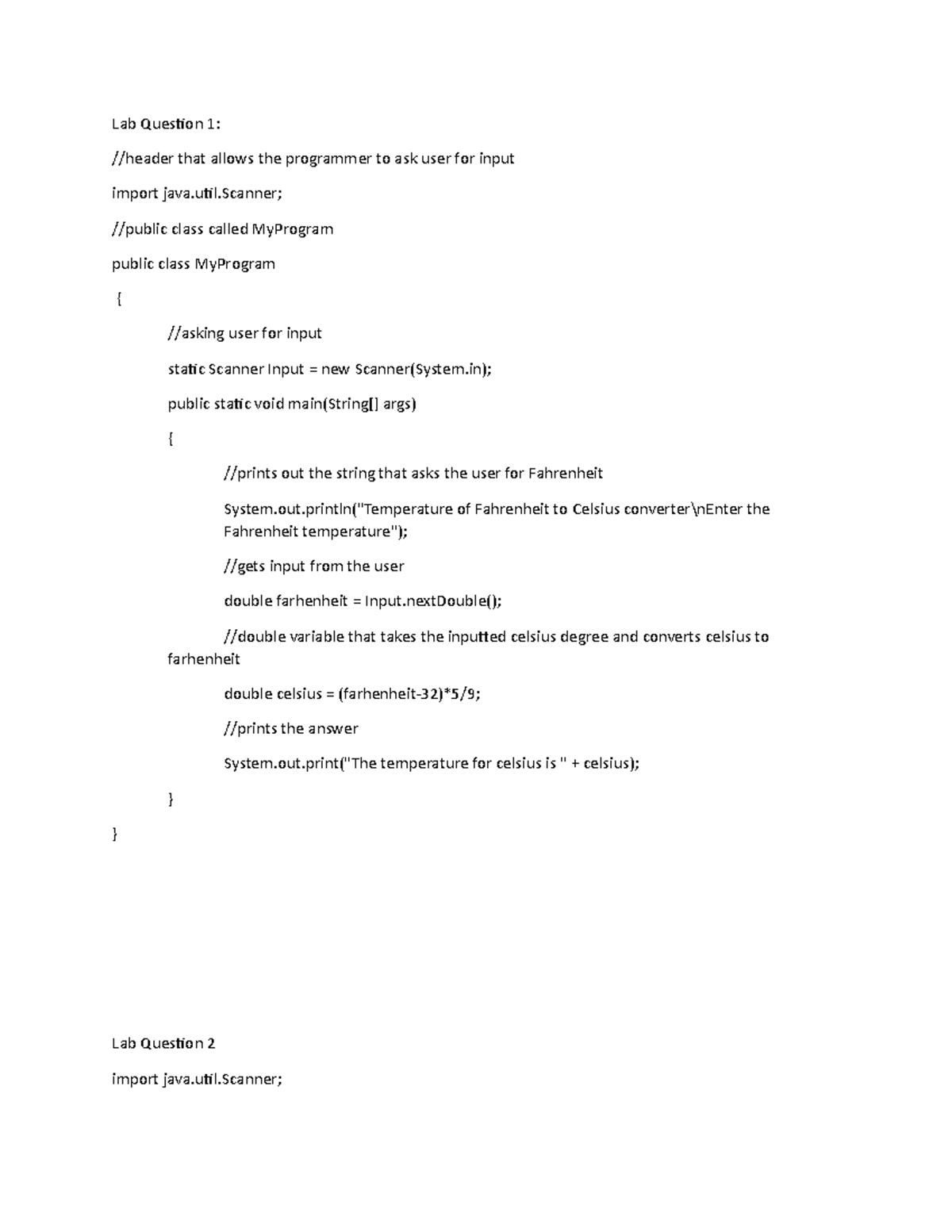 Mac190 Lab assignment 1 - Lab Question 1: //header that allows the ...