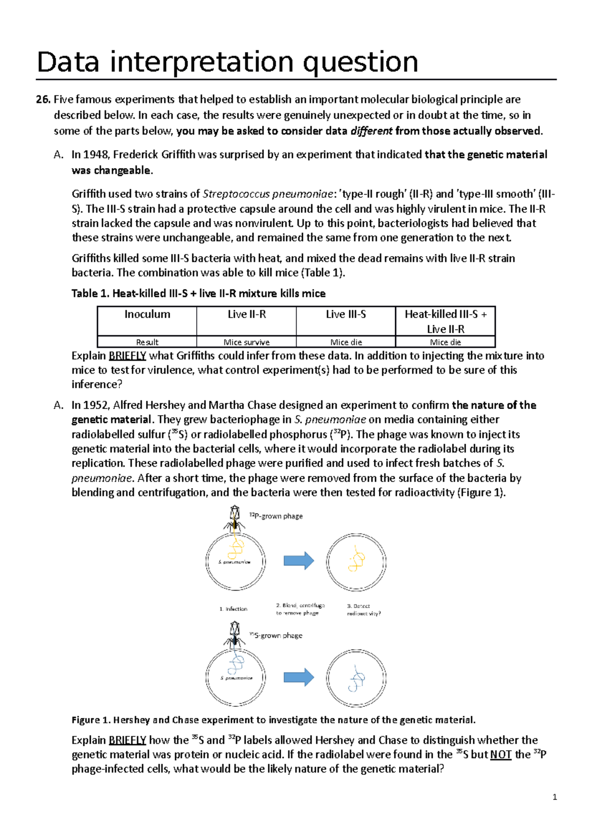 Data interpretation on counterfactual classics - Data interpretation ...