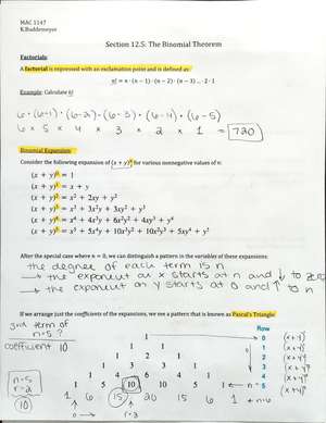 6.4 video notes - ####### MAC 1147 ####### K Section 6: Logarithmic ...
