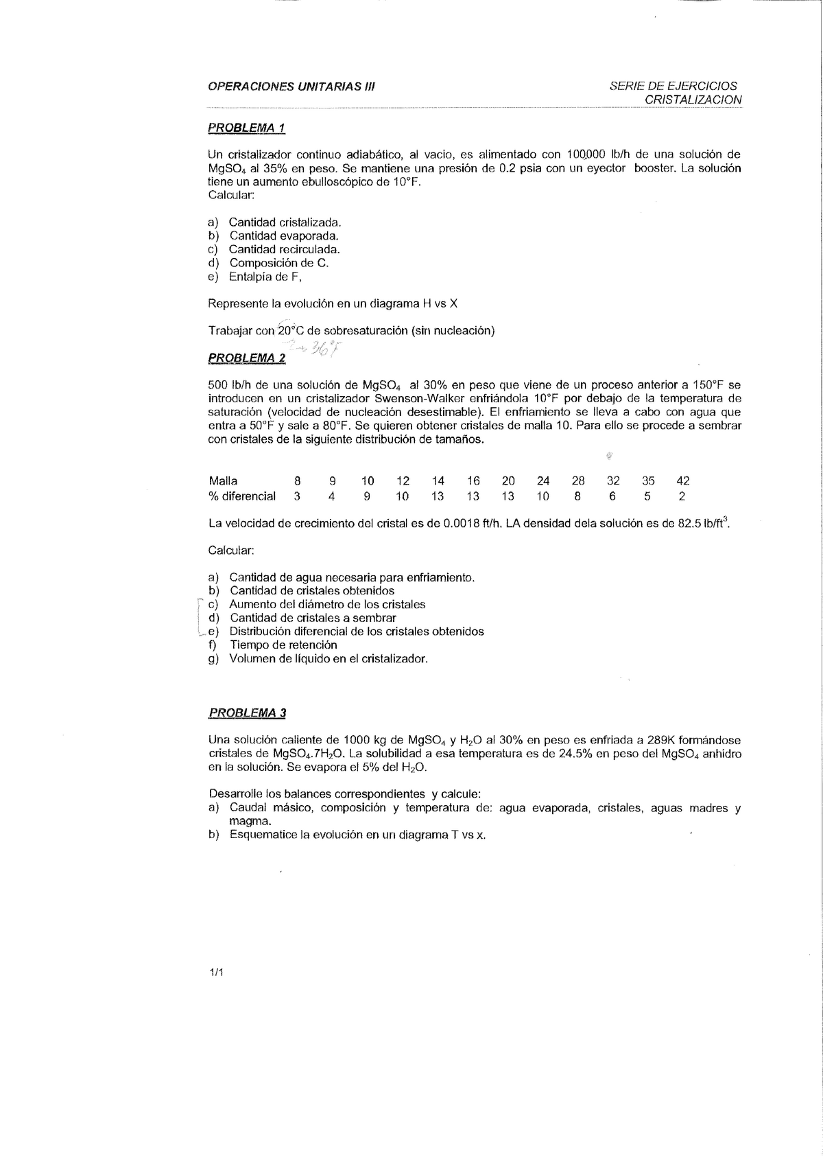 Ejercicios De Cristalizacion - Química Orgánica - Studocu