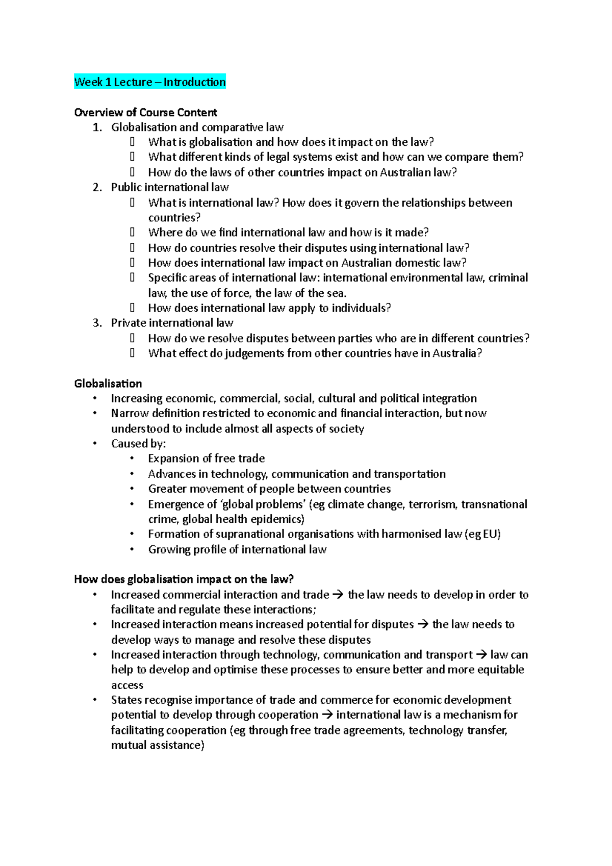 Week 1 – Introduction - Week 1 Lecture – Introduction Overview of ...