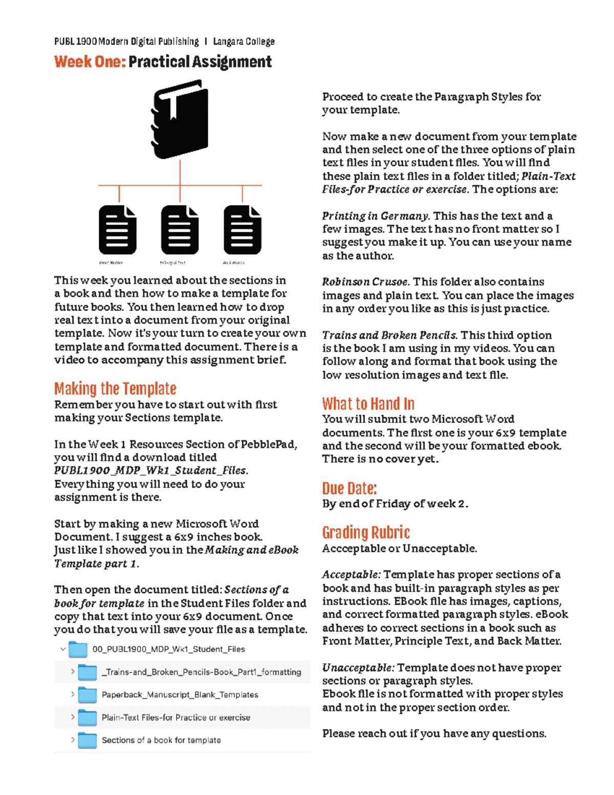 PUBL1900 MDP Wk1 Assignment - PUBL 1900 Modern Digital Publishing I ...