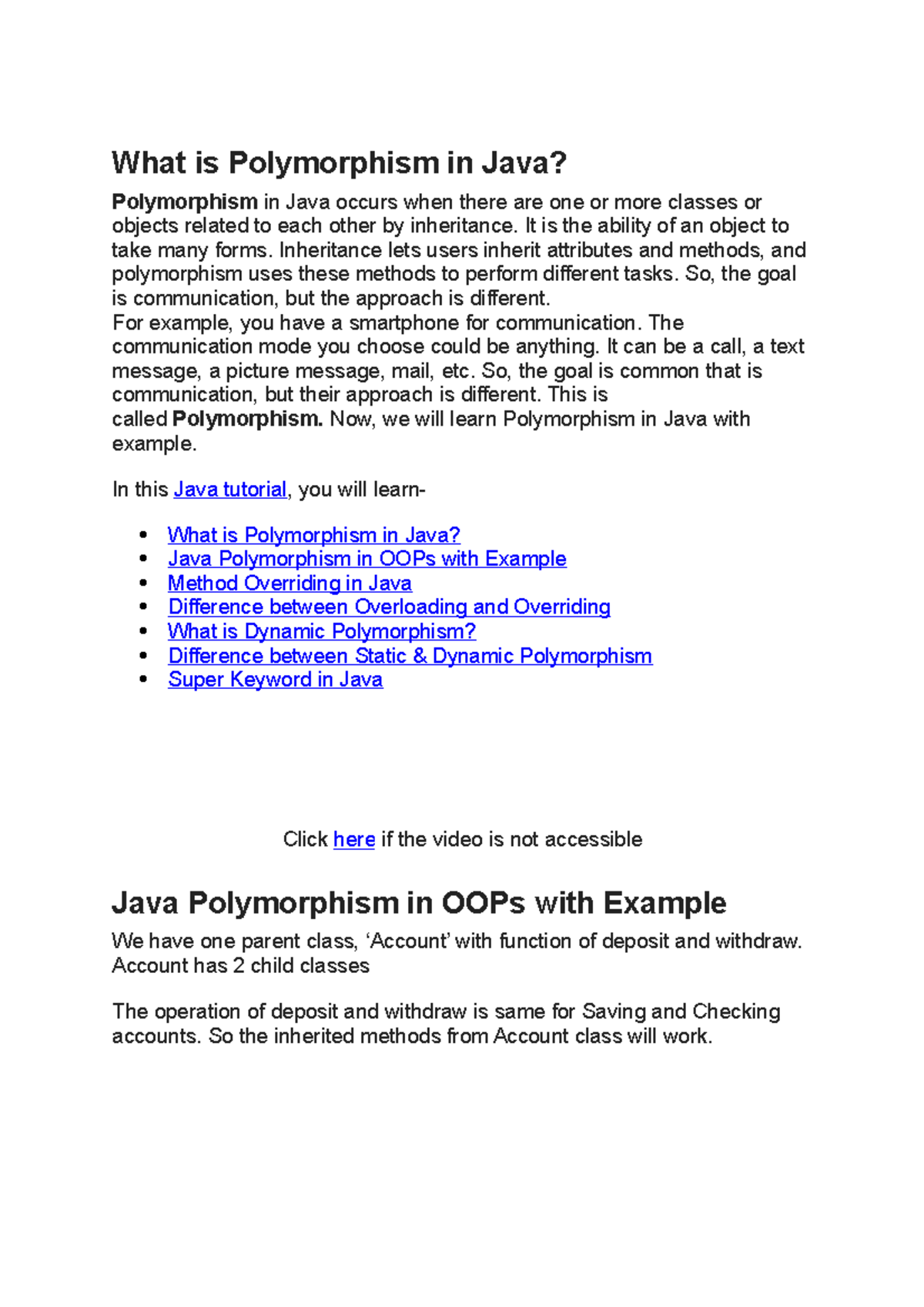 What is Polymorphism in Java - What is Polymorphism in Java ...