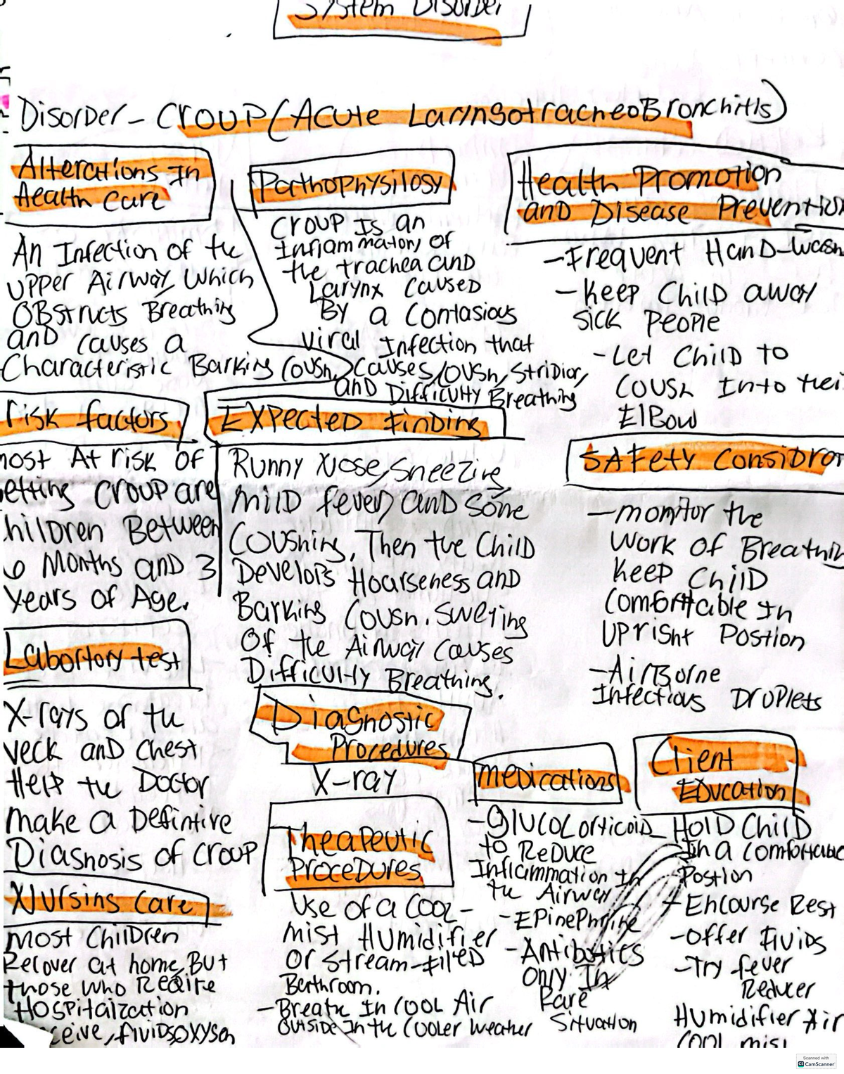 course notes templet - Sistem DISORDER croup(Acute Alterations In ...
