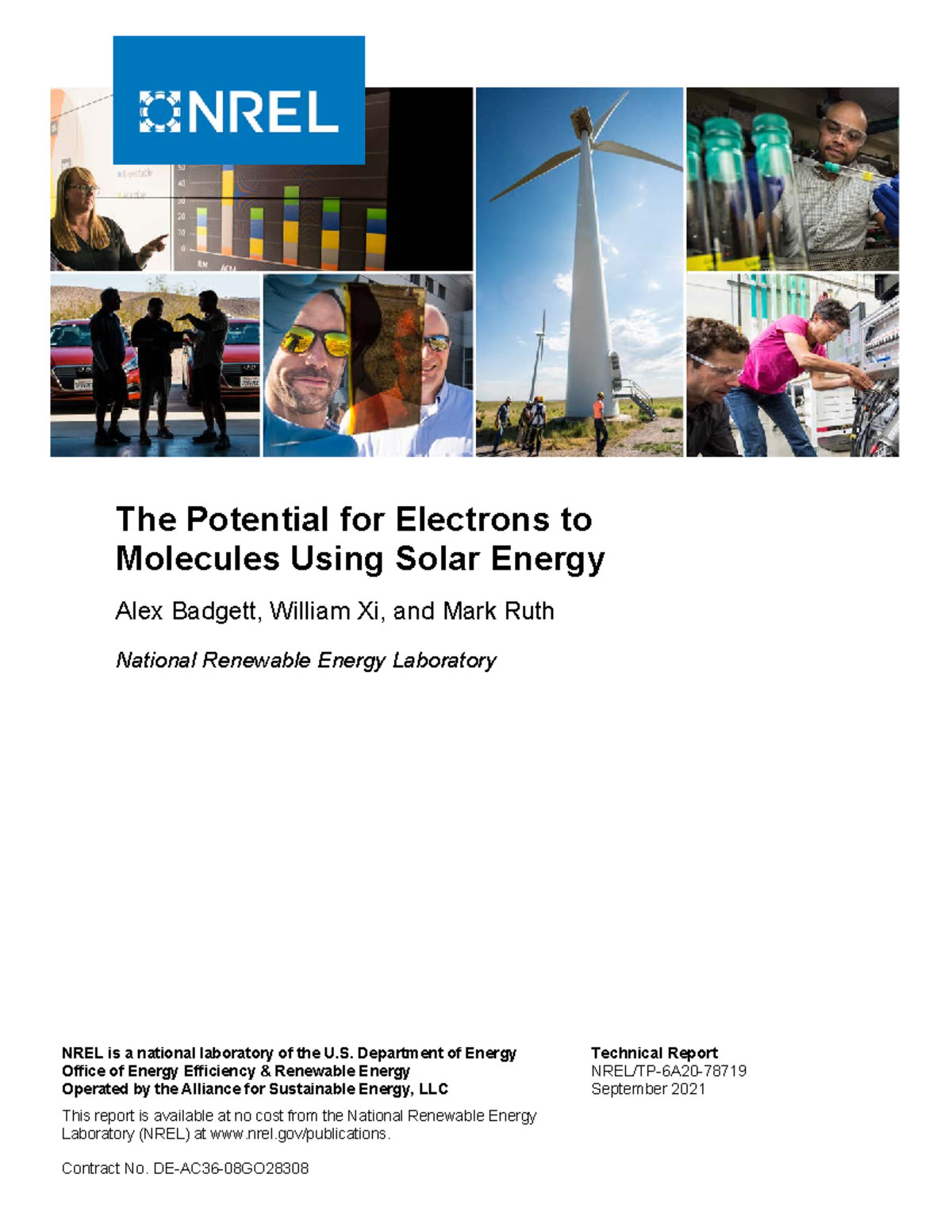 The Potential for Electrons to Molecules - NREL is a national ...