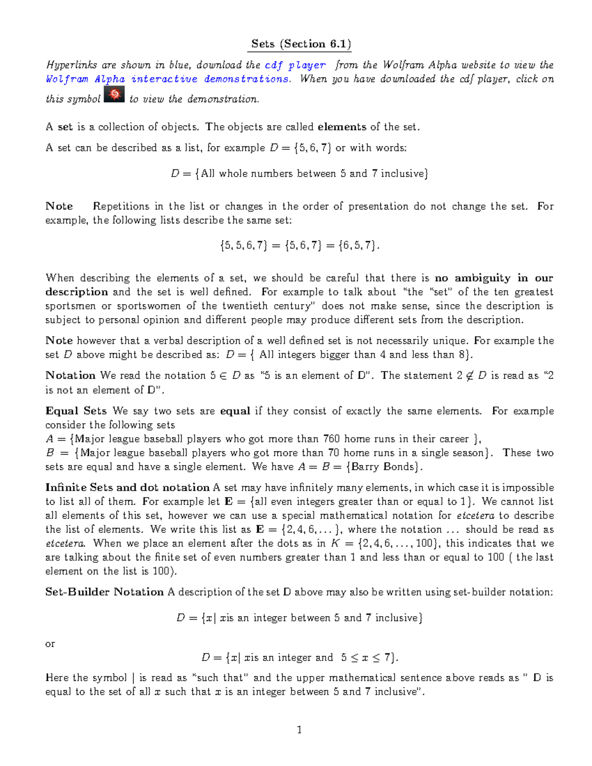 Lecture Notes 1 Math 10120 Finite Mathematics Studocu