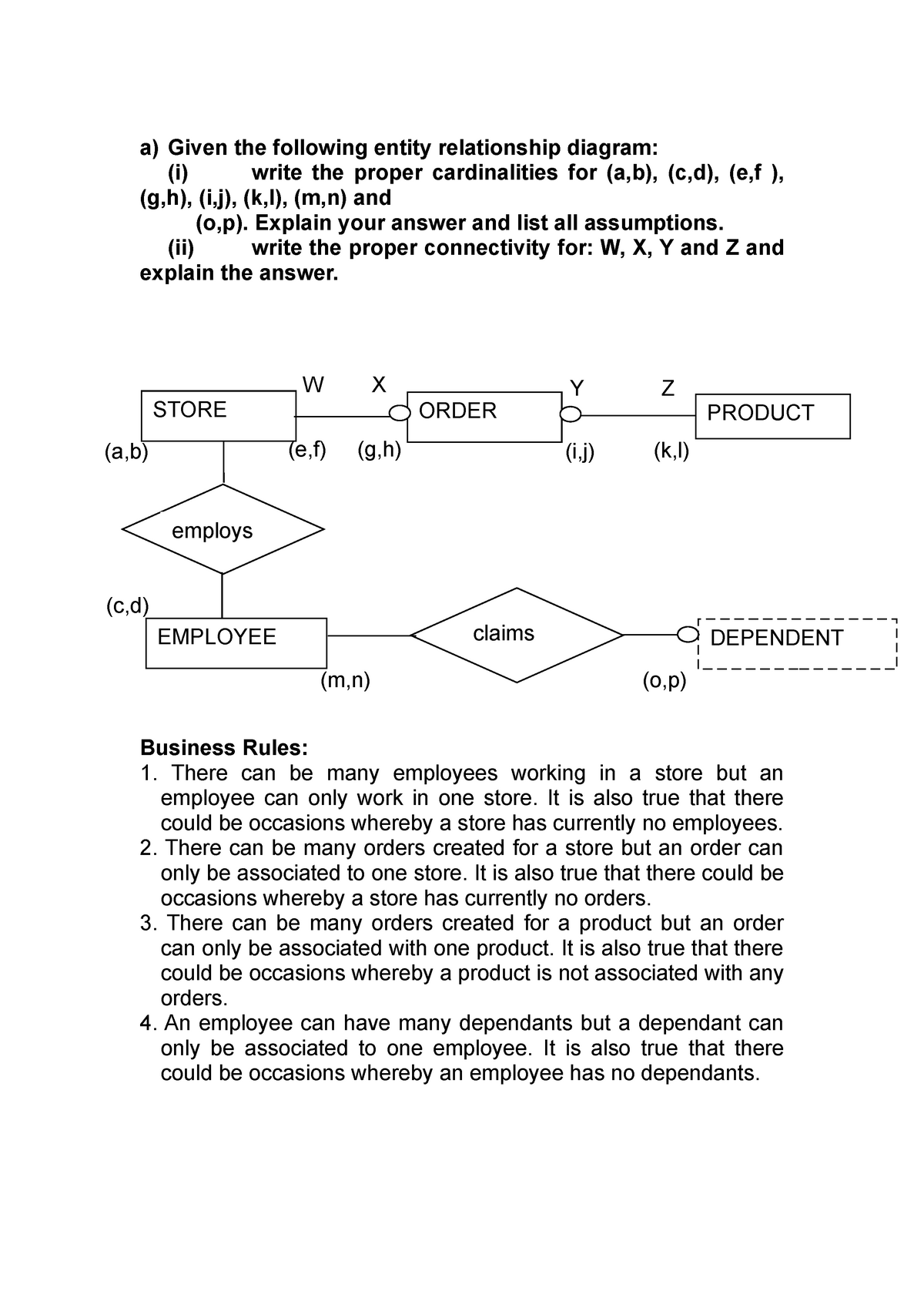 Dbi202 Lab3 Fpt-universiry 2020-2021 - A) Given The Following Entity ...