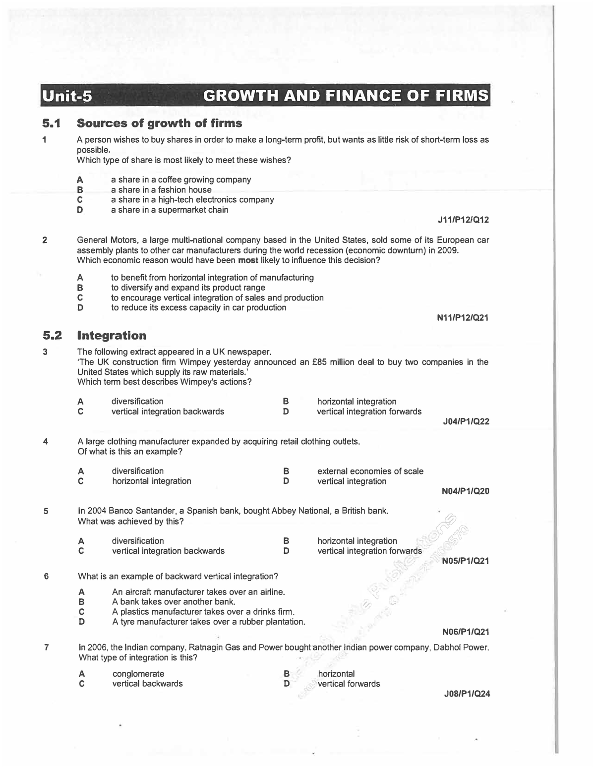 Growth Of Firms - Very Useful And Good - Unit-5 GROWTH AND FINANCE OF ...