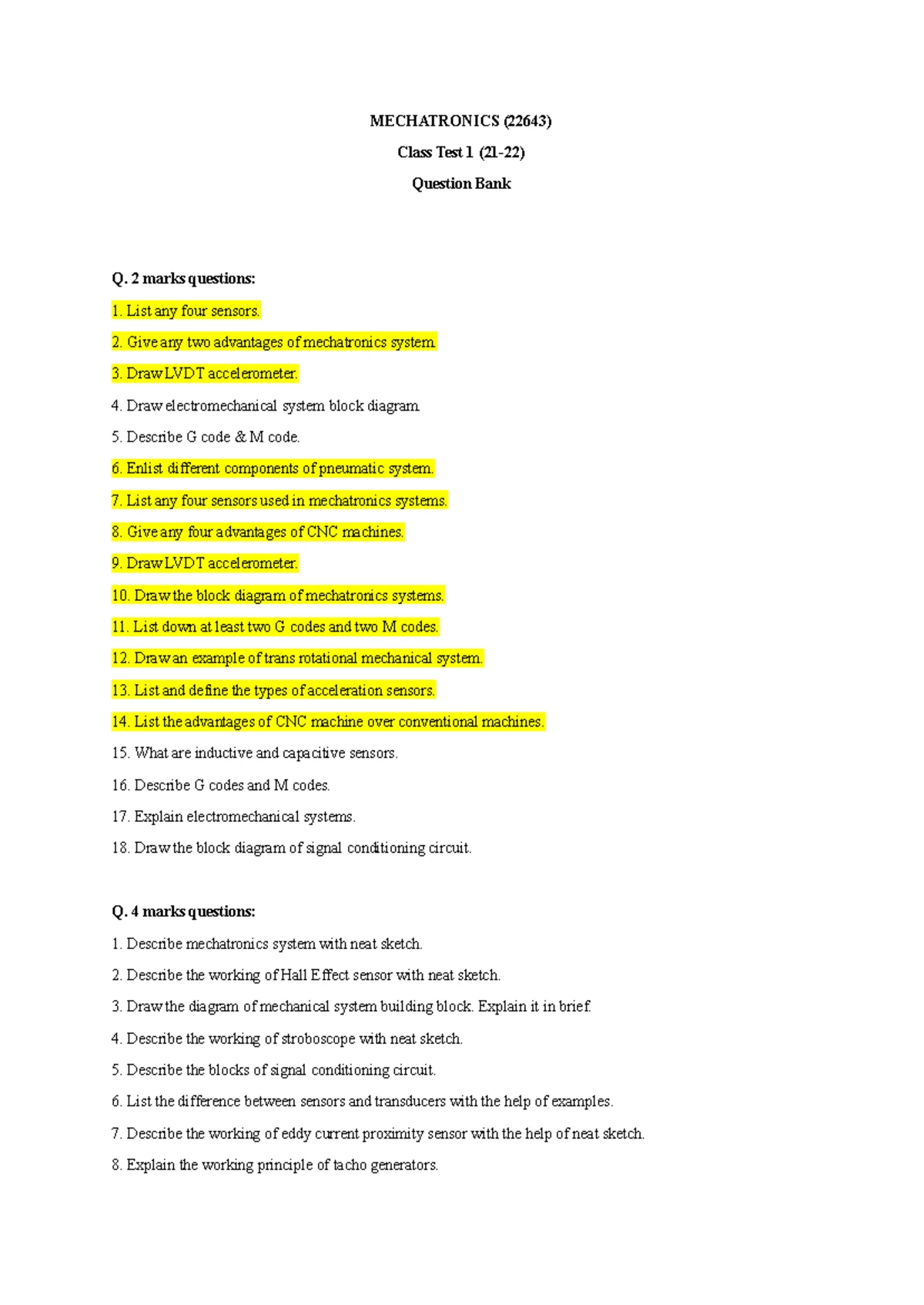 DSA - Question bank - ) Defne Quue and explain any ne application of ...