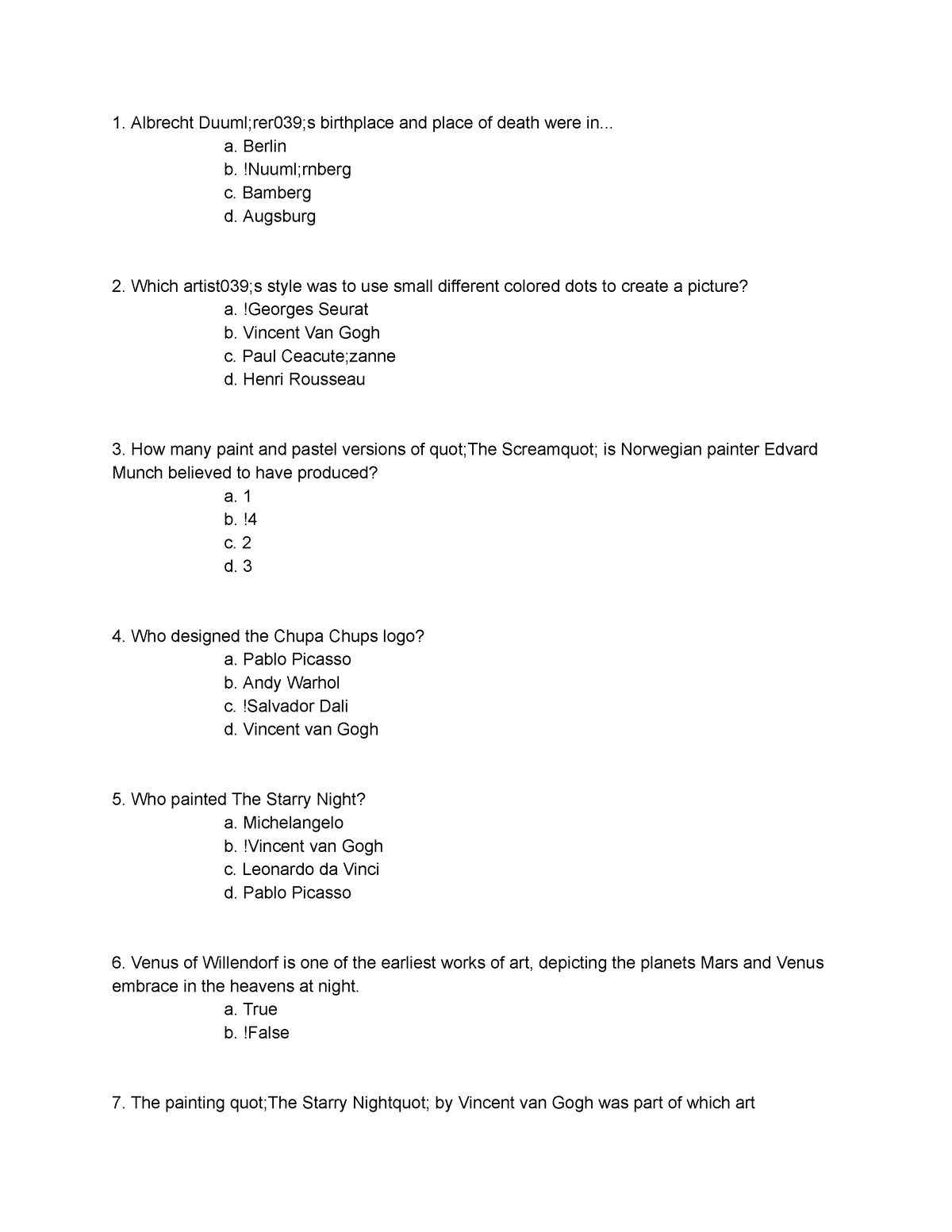 assignment behind the scenes sections 5 & 6 quiz