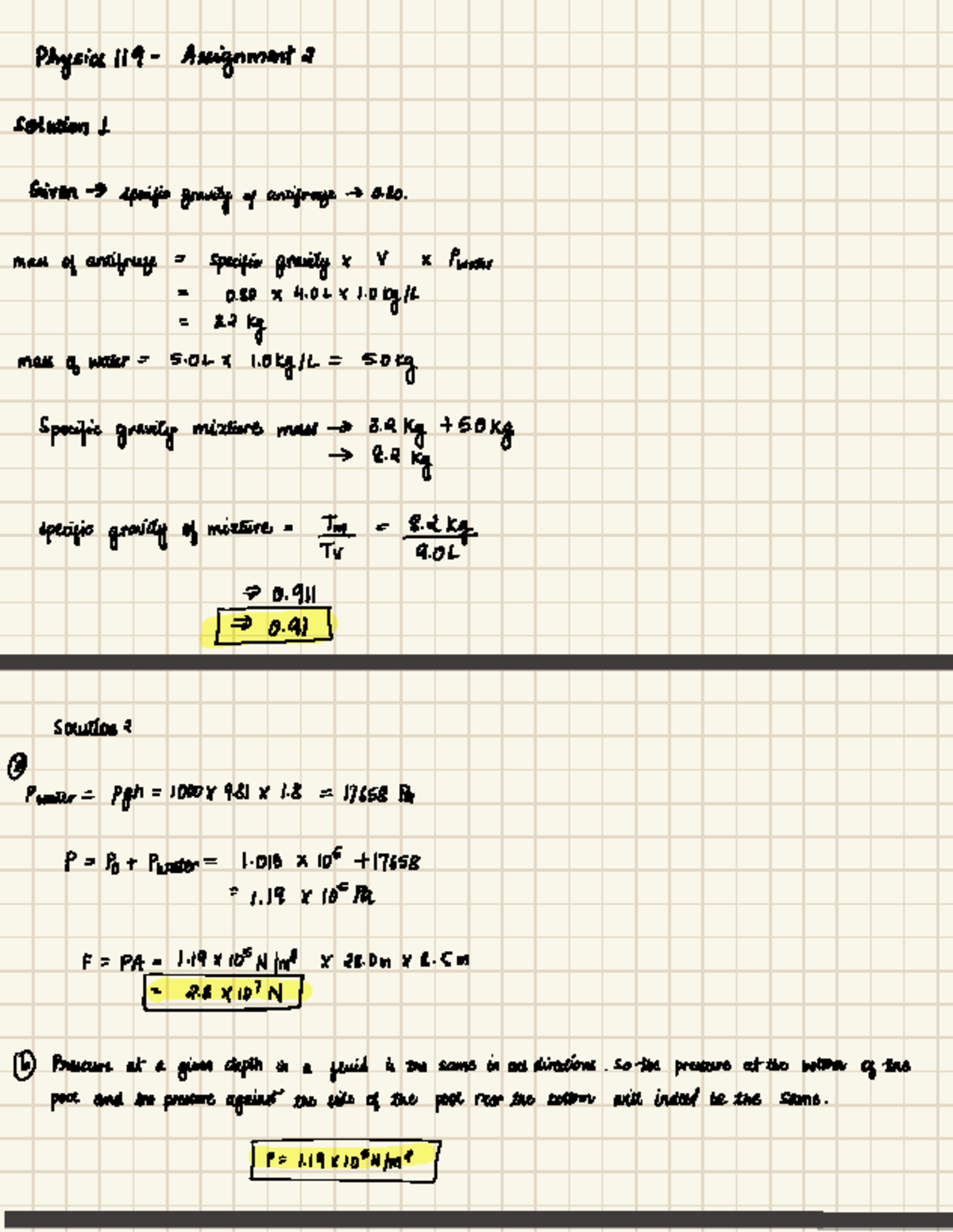 Assignment 2 - Phy - Physics 119-Assignment 2 solution I Given ...