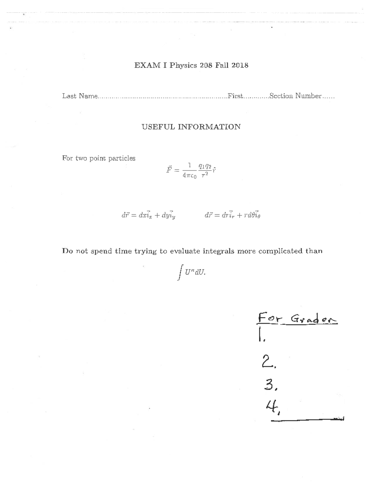 Practice Exam 1 - PHYS 206 - Studocu