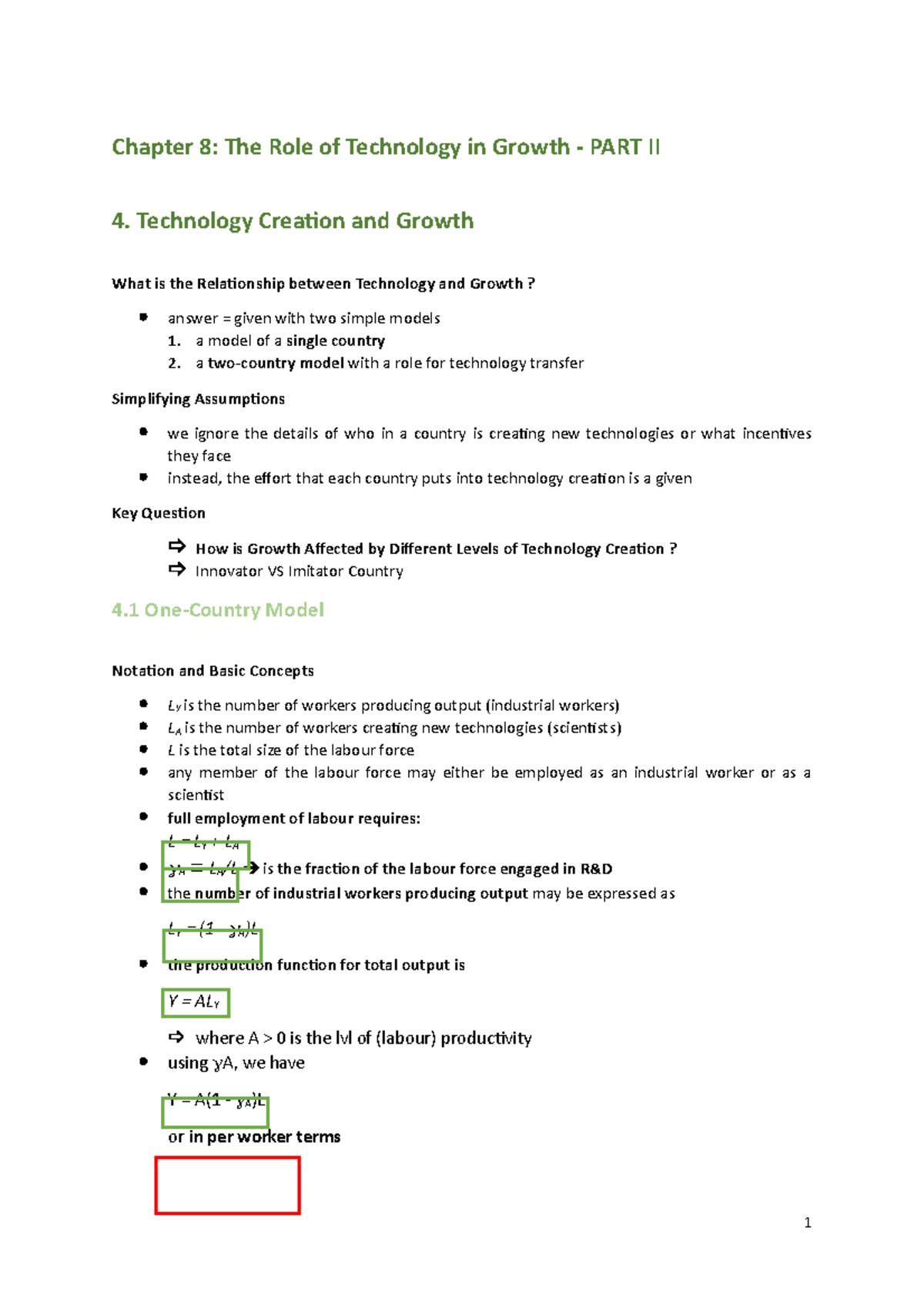 Chapter 8(cont): The Role of Technology in Growth - Part II - Chapter 8 ...
