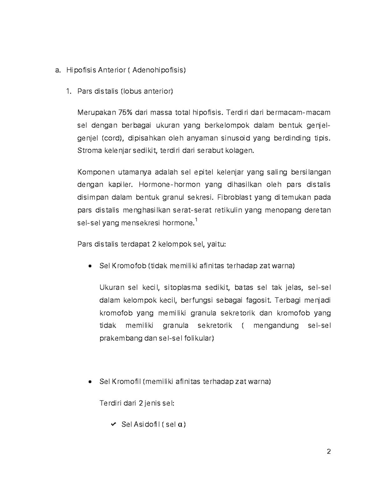 Metabolik Endokrin - A. Hipofisis Anterior ( Adenohipofisis) Pars ...