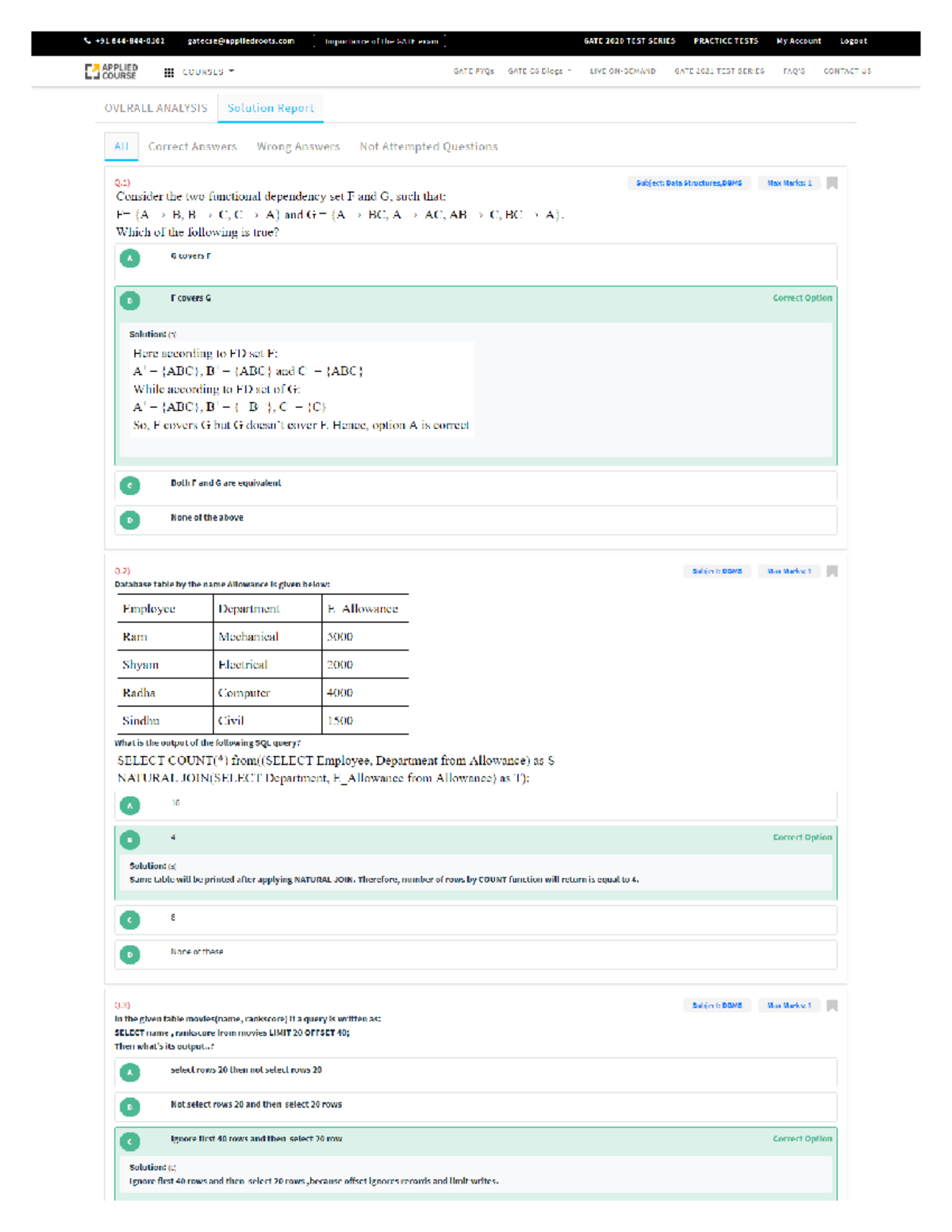 DBMS Practice Test-2 - To Study - B.tech - Studocu