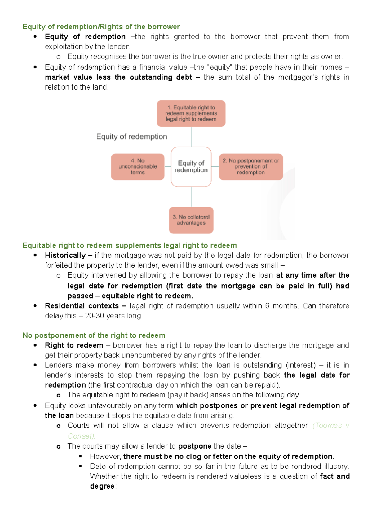 Equitable Right To Redeem Meaning